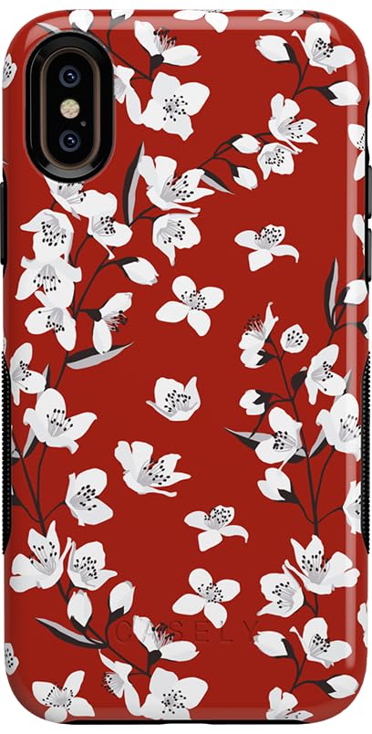Red Cherry Blossom Floral
