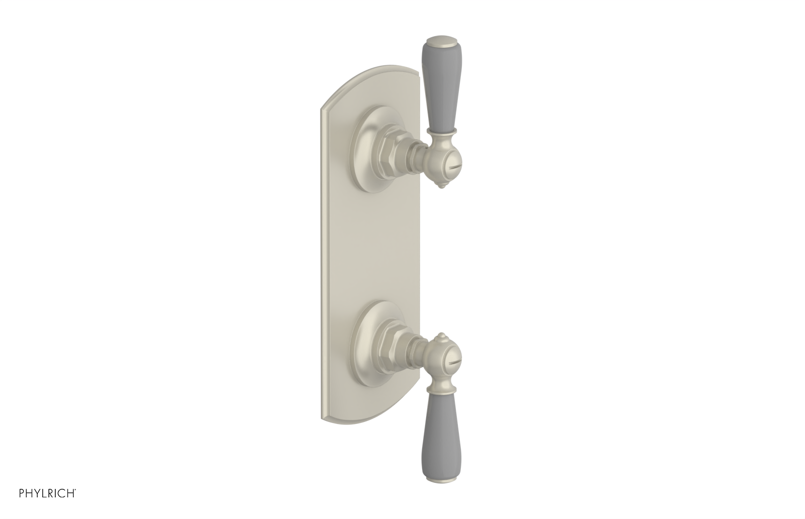 Jamestown Thermostatic Shower Valve with Volume Control & Diverter - Grey Accented Bathroom Fixture for Modern Home Renovation