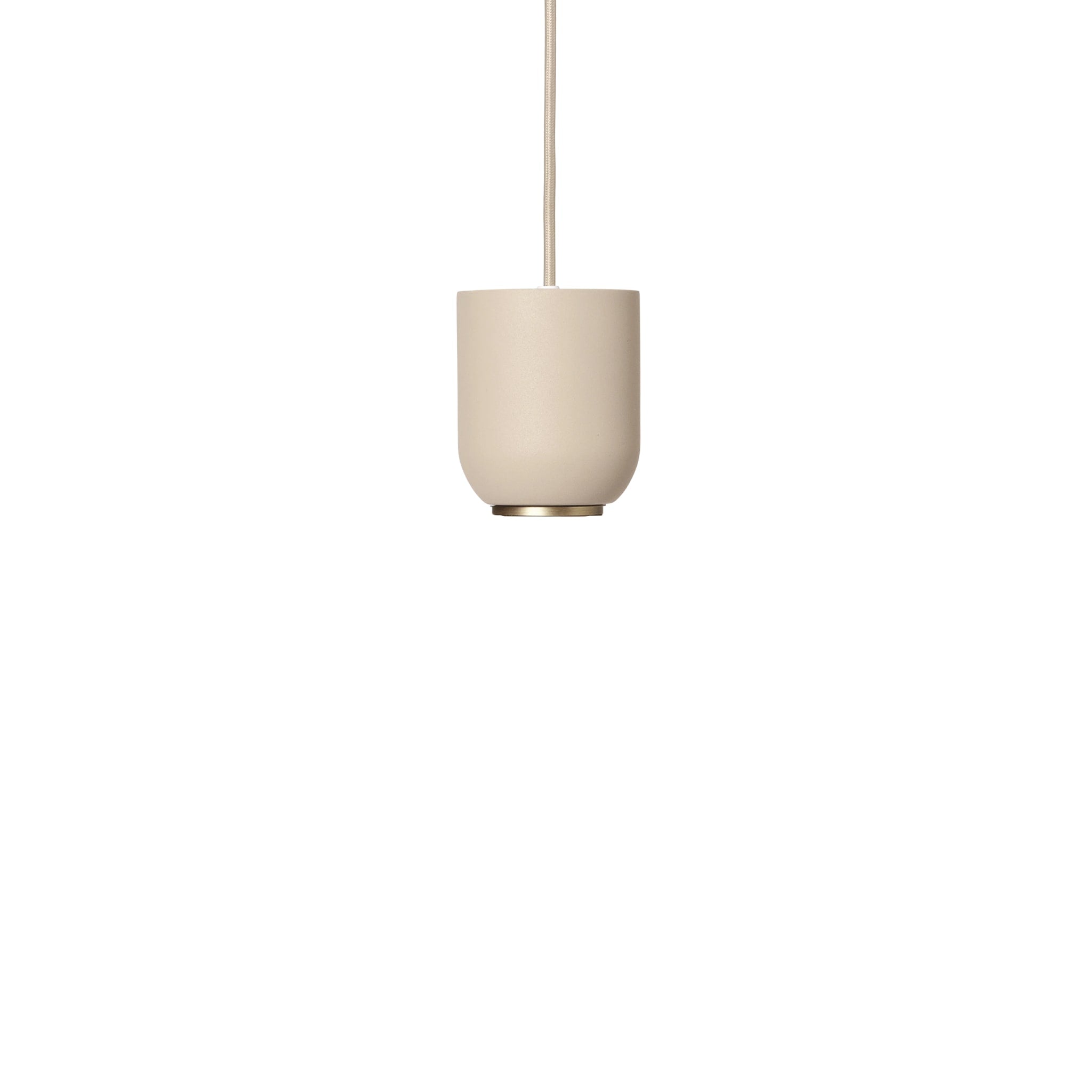 FERM LIVING Collect Pendant Light - Modern Bell-Shaped Cashmere Textured Hanging Lamp for Living Room, Bedroom & Dining Room Decor