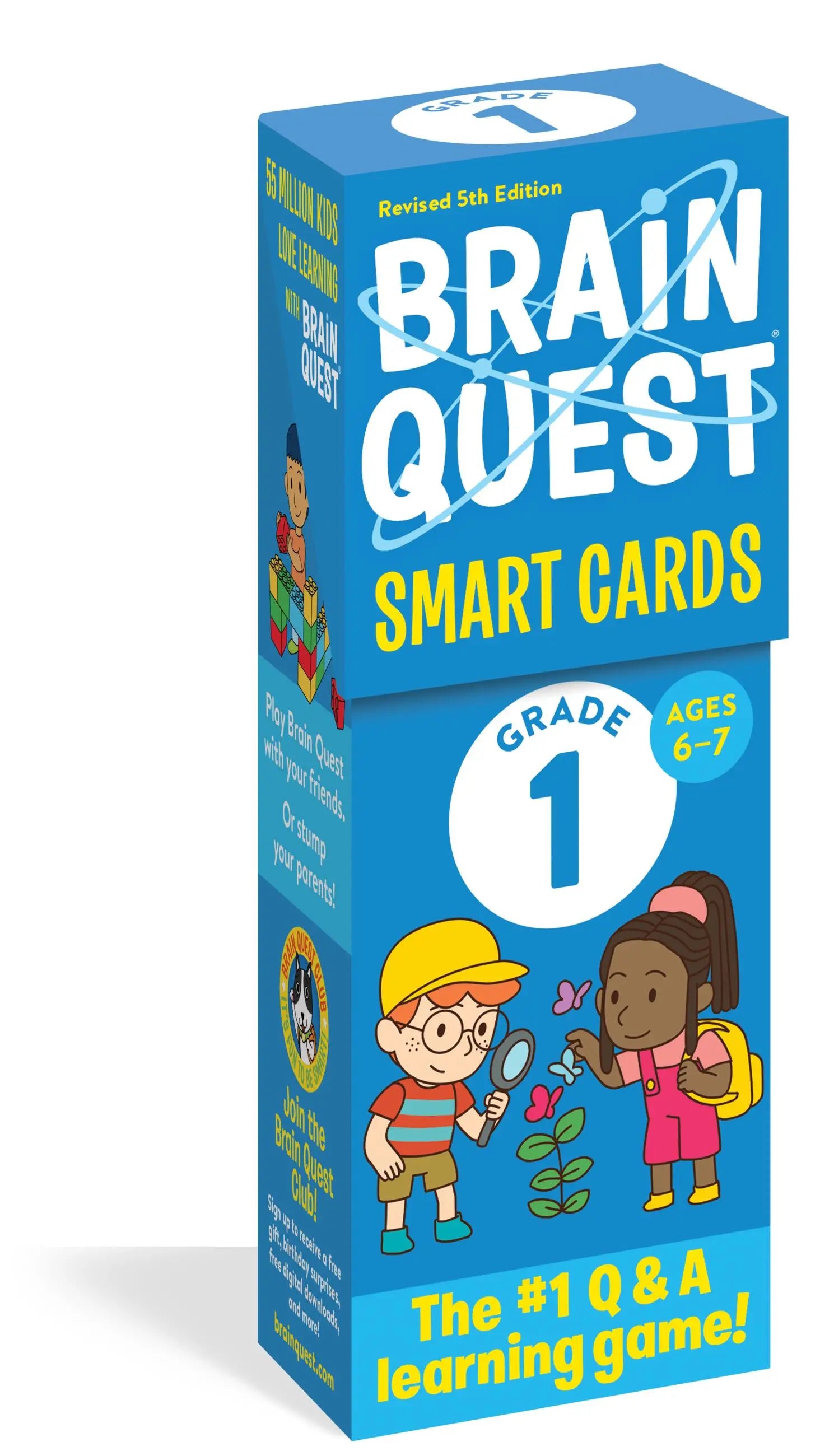 Brain Quest Smart Cards - #1 Educational Q&A Learning Game for Grade 1 (Ages 6-7) - Perfect for Homeschooling & Classroom Learning Activities