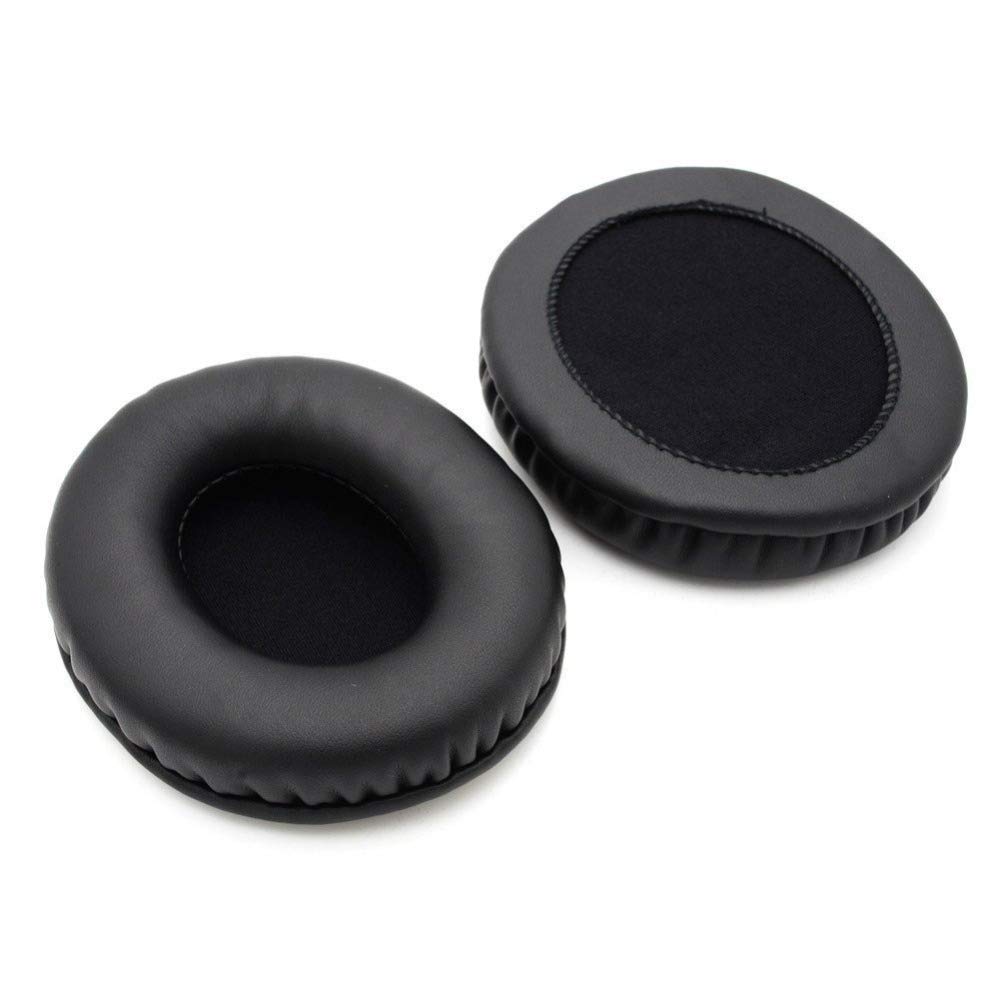 ATH-AVC200 Replacement Ear Pads - Premium Memory Foam Ear Cushions with Soft Leather Cover (Black) - Compatible with ATH-AVC200 Headphones - Perfect for Gaming, Music & Office Use
