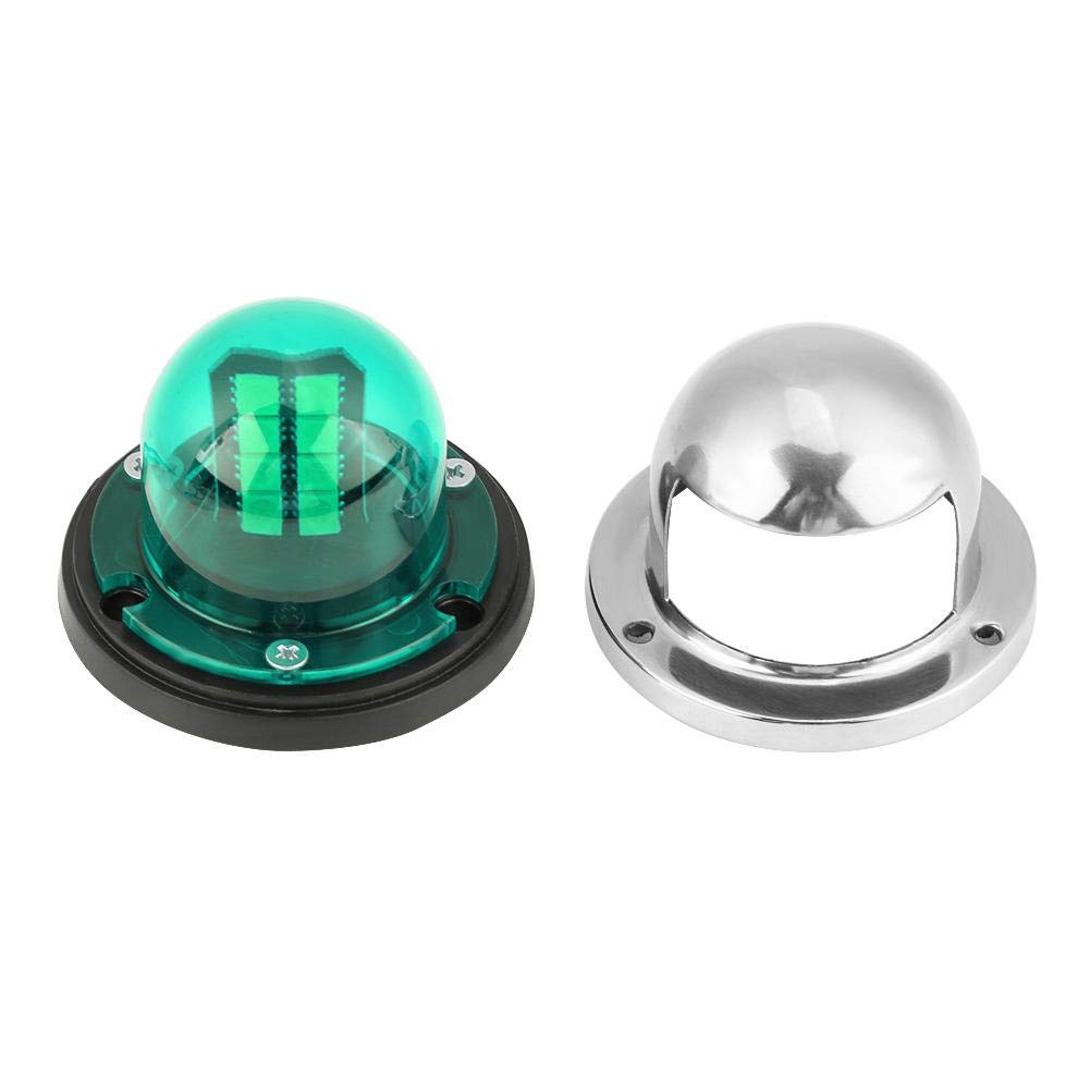 Tbest Marine Navigation Lights - 12V LED Bow Lights for Boats & Yachts (2Pcs, Red/Green) | Waterproof Side Navigation Lamps for Safe Sailing, Fishing & Night Cruising