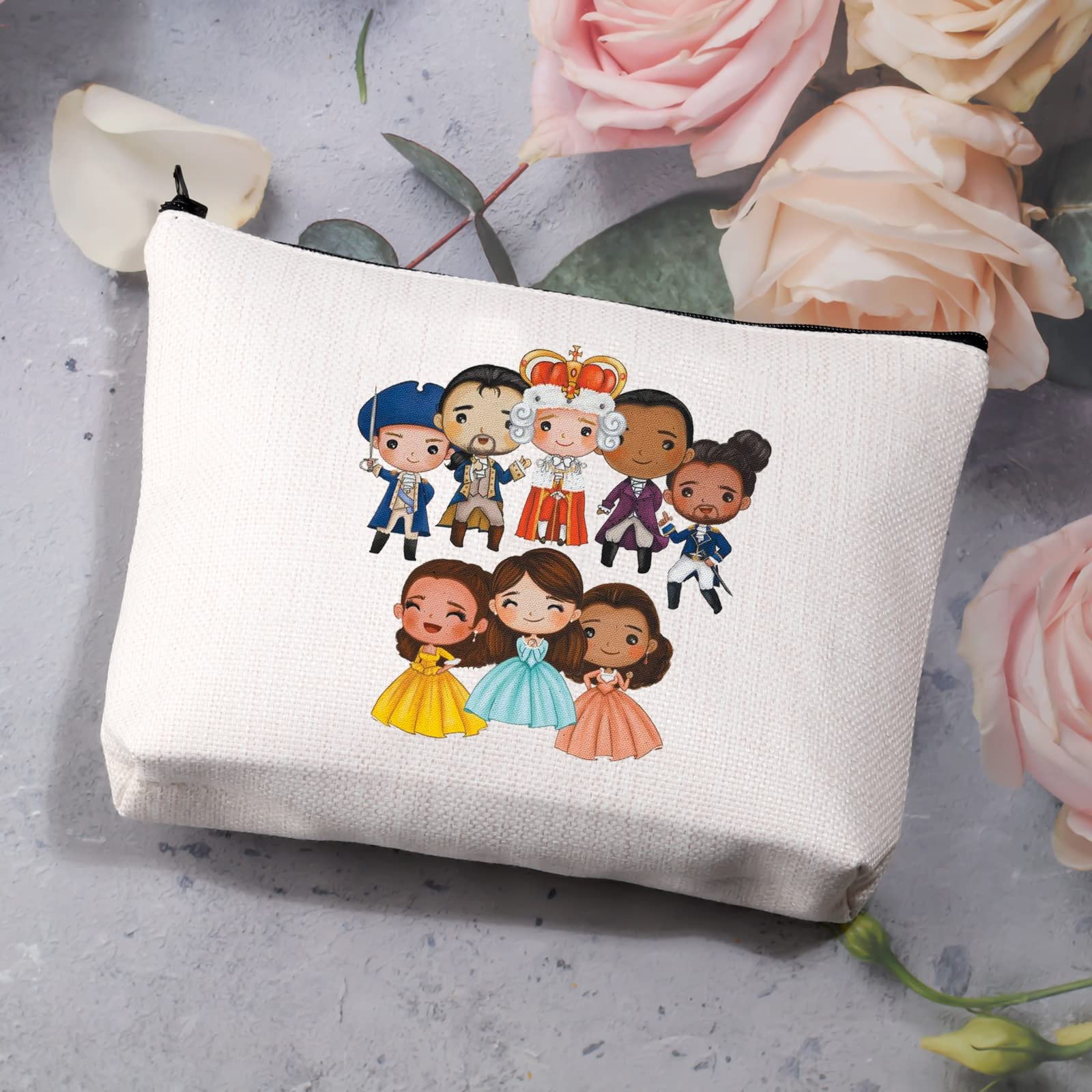 BDPWSS Musical Inspired Cosmetic Bag for Women & Girls - Perfect Gift for Musical Fans - Travel & Makeup Organizer for Theater Lovers