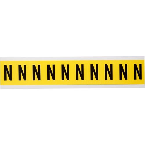 Brady 3430-N 34324 34 Series Indoor Number and Letter Cards - Pack of 50 for Office, Warehouse, Retail & School Organization