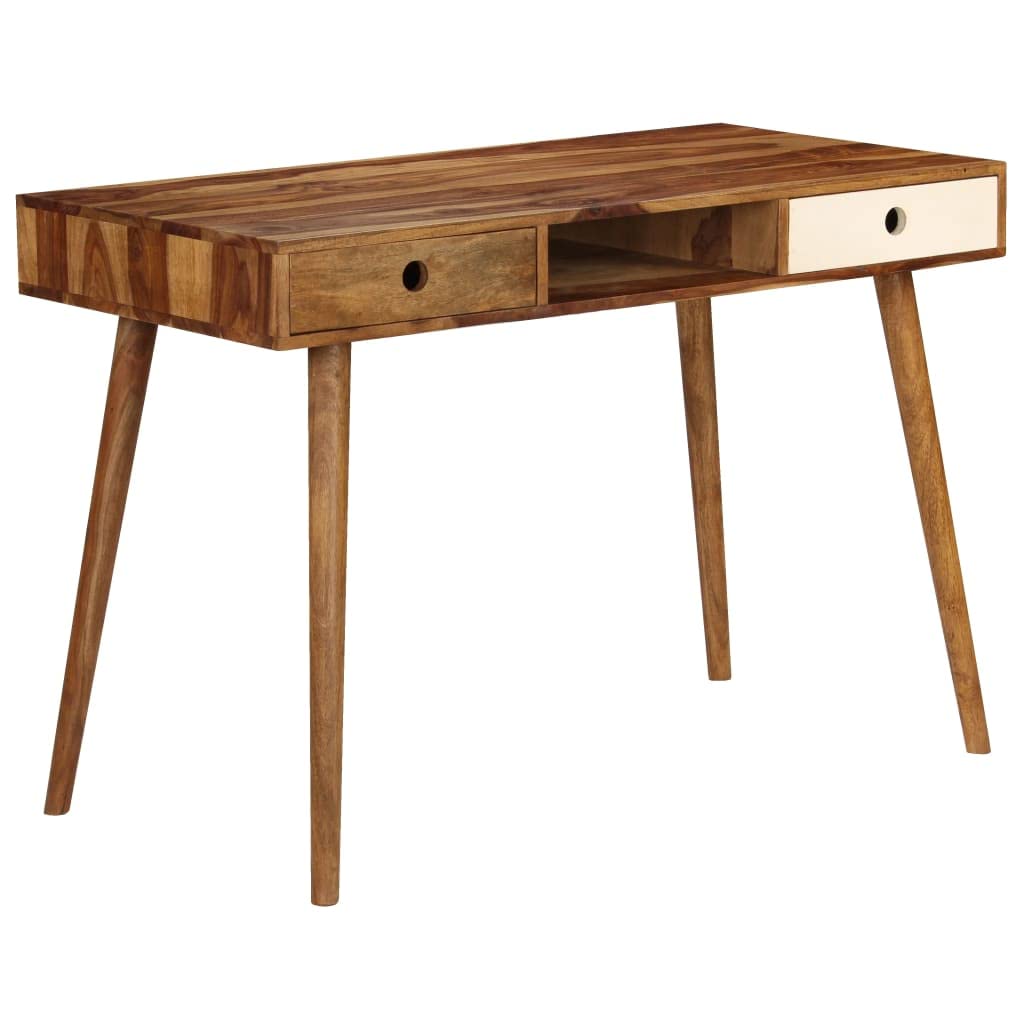 Solid Sheesham Wood Writing Desk - 43.3