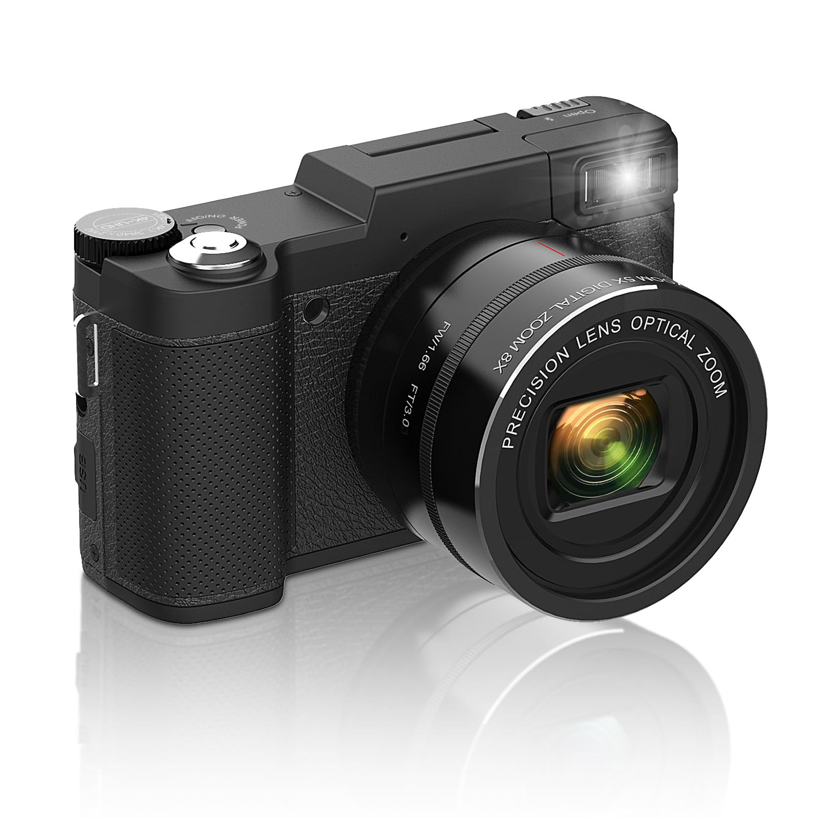4K Digital Camera for Photography & Vlogging - 48MP HD, 5X Optical Zoom, 8X Digital Zoom, Autofocus, 3 Inch Screen - Compact Travel Camera for YouTube, TikTok, Vacation & Outdoor Adventures
