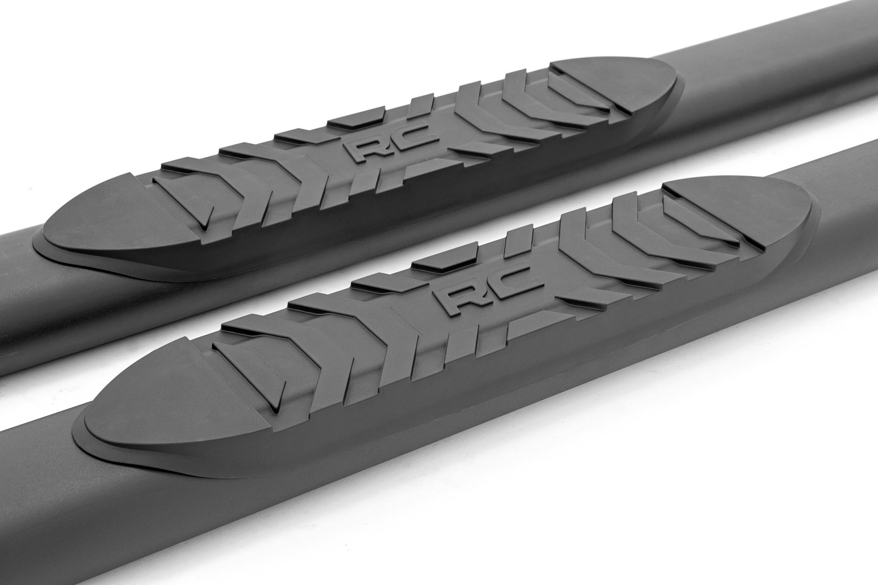 2009-2022 Ram 1500/2500/3500 Black Oval Nerf Step Bars for Crew Cab - Heavy Duty Running Boards for Off-Road & Truck Protection