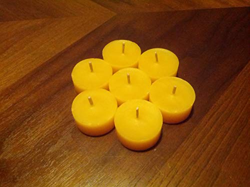 100% Pure Beeswax Tealight Candles Refills (100 Count) - Hand-Poured, Family-Owned by Gammy's Beezwax Candles - Perfect for Weddings, Spa Relaxation & Home Decor