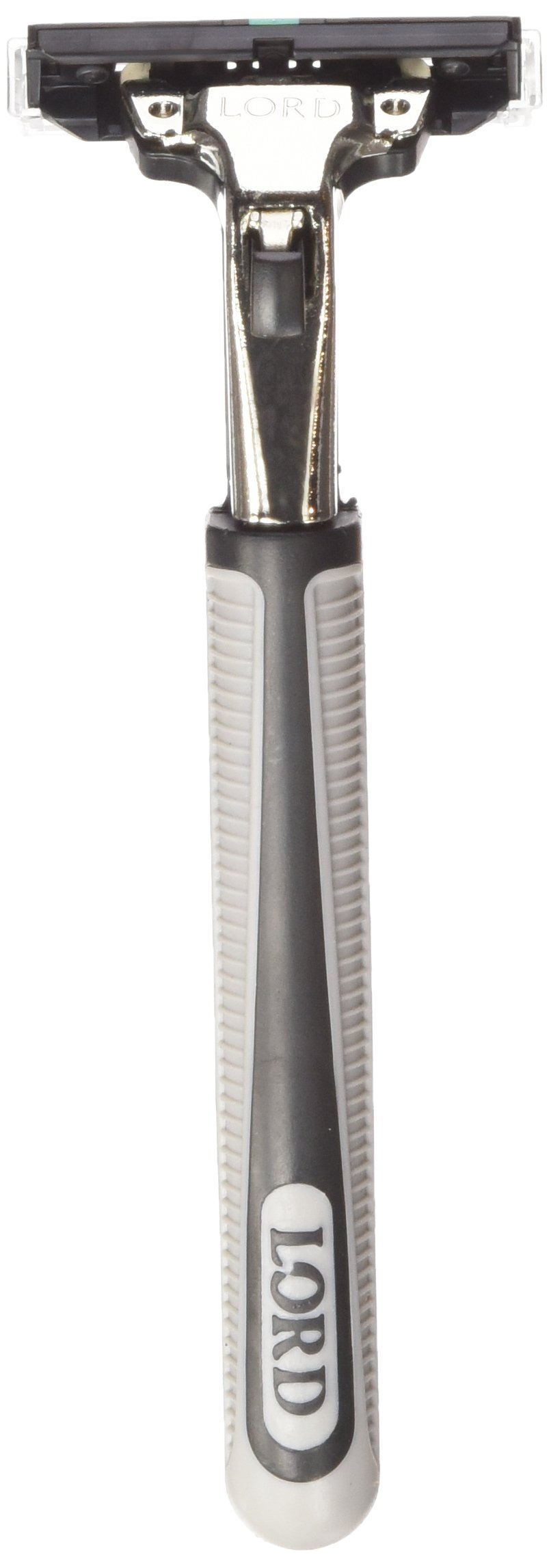 Premium Lord Twin Blade Razor with Pivoting Head - 1 Replacement Blade Included - Smooth Shaving for Men & Women - Perfect for Travel, Gym & Daily Grooming
