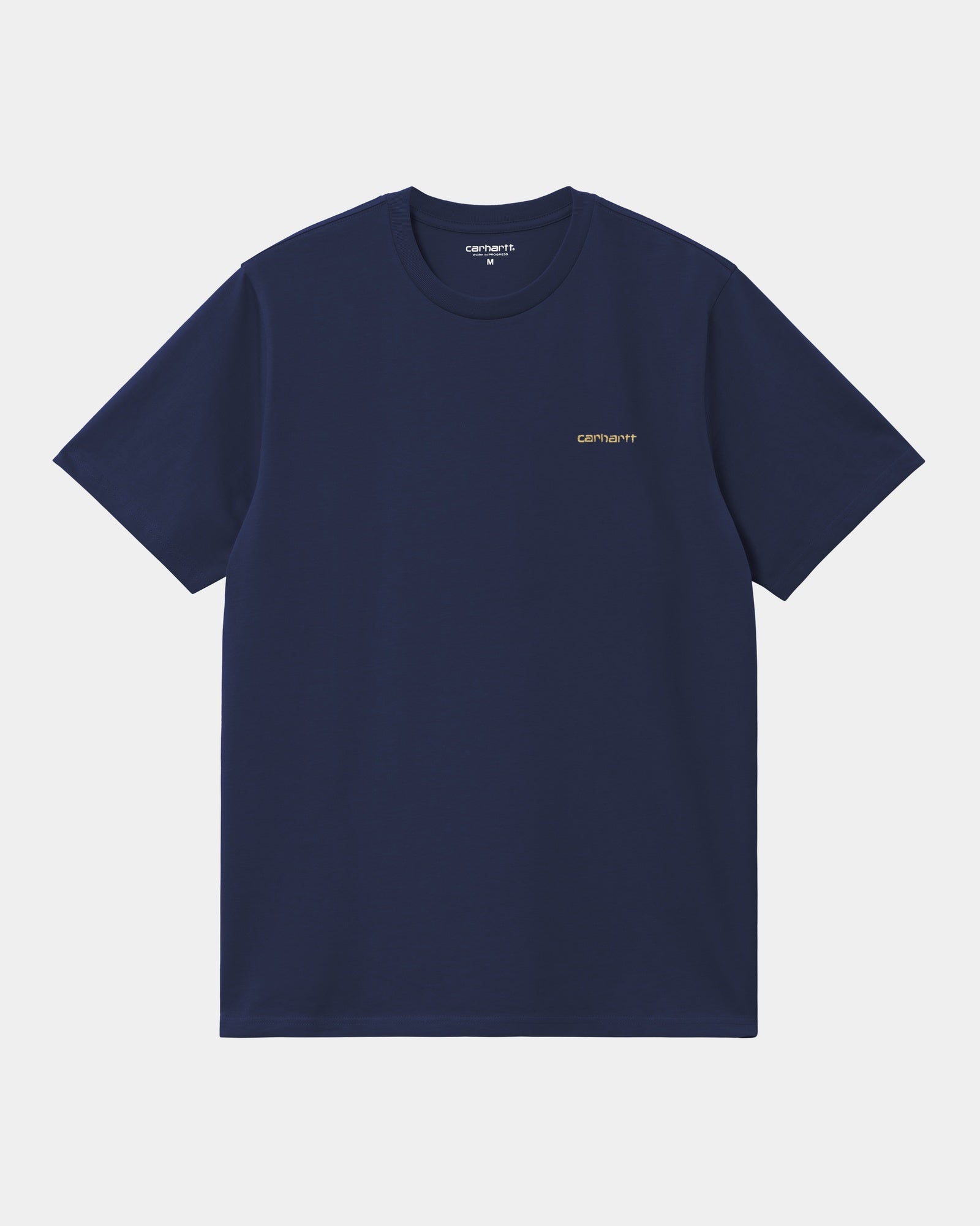 Script Embroidery T-Shirt | Ink & Air Yellow | Casual & Streetwear Fashion for Men & Women