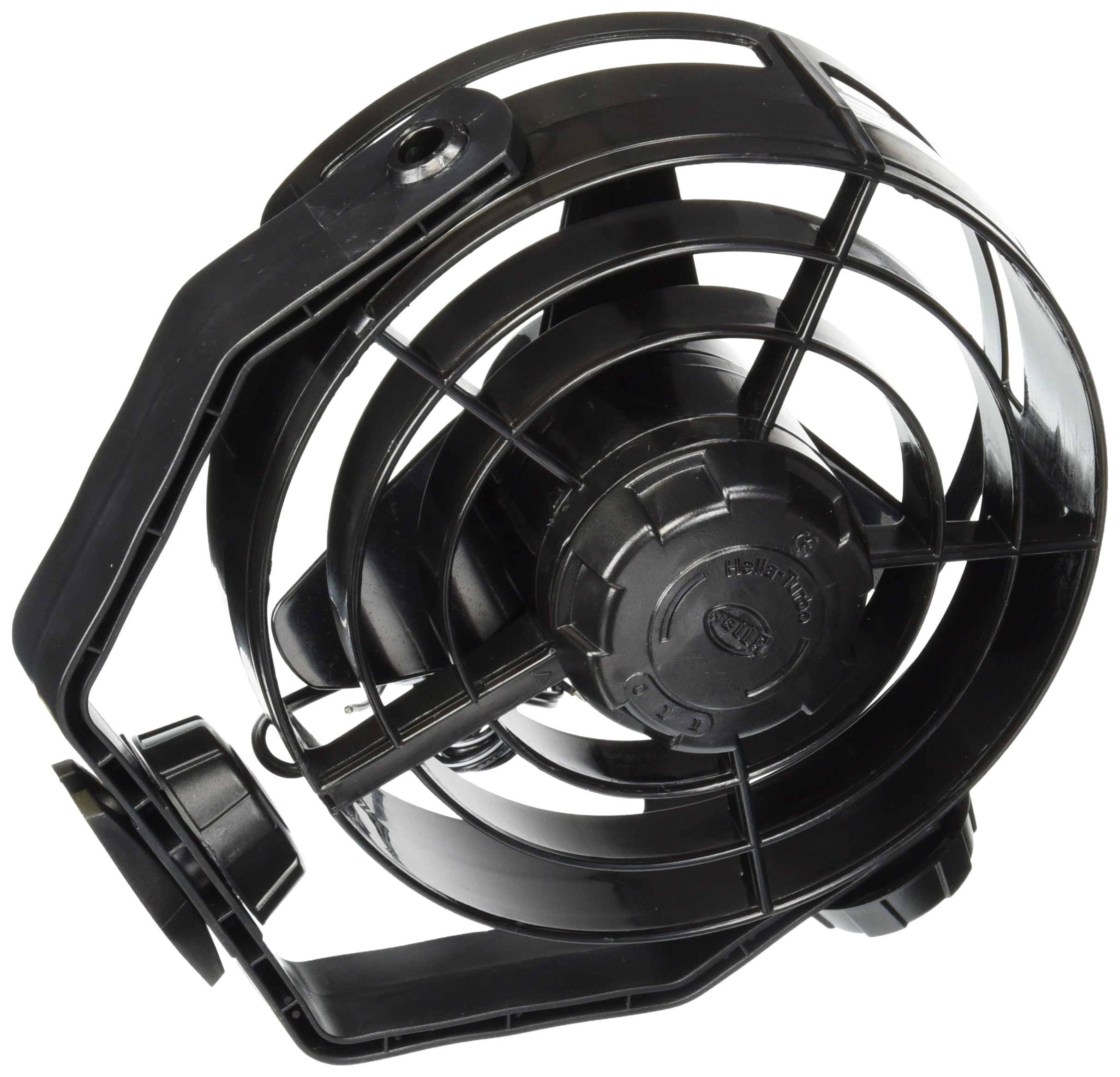 HELLA 003361012 '3361 Series' 24V DC 2 Speed Turbo Fan with Black Housing - Heavy Duty Cooling for Trucks, RVs & Industrial Equipment