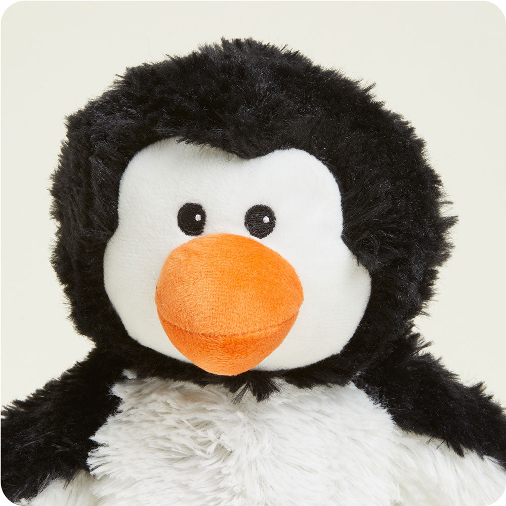 Weighted Heated Penguin Stuffed Animal - Warmies Plush Toy for Kids & Adults | Soothing Heat Therapy for Stress Relief, Anxiety & Sleep Aid | Perfect for Cold Nights, Relaxation & Comfort