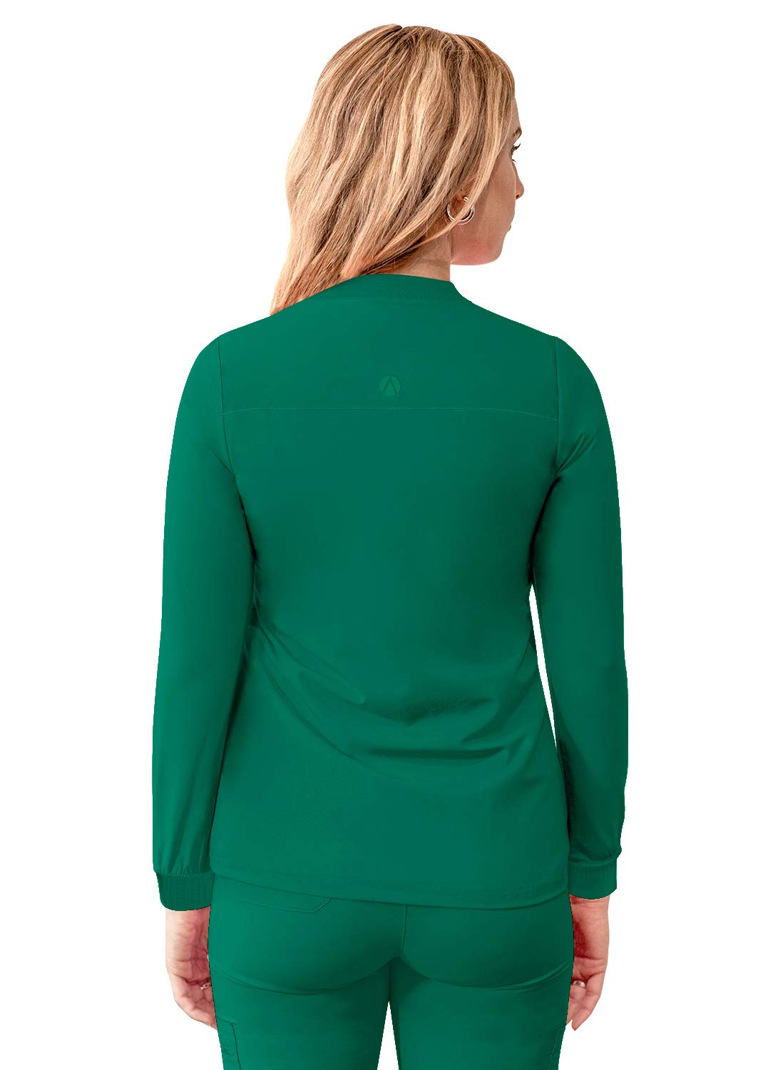 Adar Addition Women's Zippered Bomber Scrub Jacket - Comfortable Medical Uniform for Nurses & Healthcare Professionals - Perfect for Hospitals, Clinics & Work Shifts