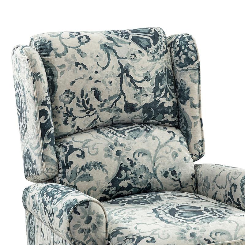 Erdeni Upholstered Manual Wingback Recliner Chair - Comfortable Living Room Armchair with Smooth Reclining Mechanism - Perfect for Home Theater, Reading Nook & Relaxation
