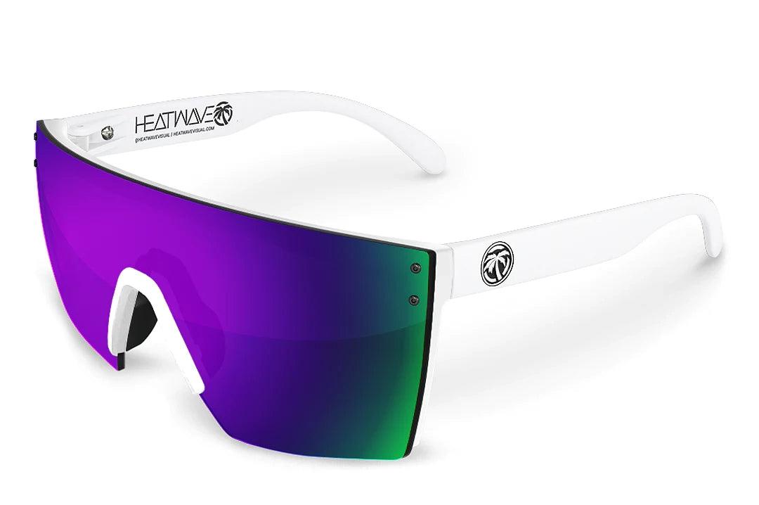 LazerFace White Ultra Violet Polarized Sunglasses - UV Protection & Anti-Glare for Outdoor Sports, Driving & Beach Activities