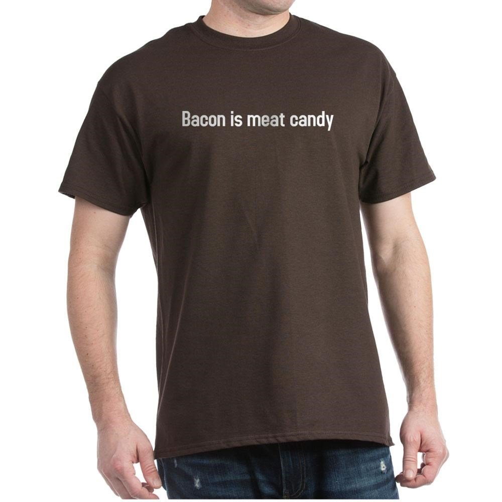 Bacon is Meat Candy Dark T-Shirt - Funny Graphic Tee for Men & Women | Perfect for Casual Wear, Gifts, and Bacon Lovers