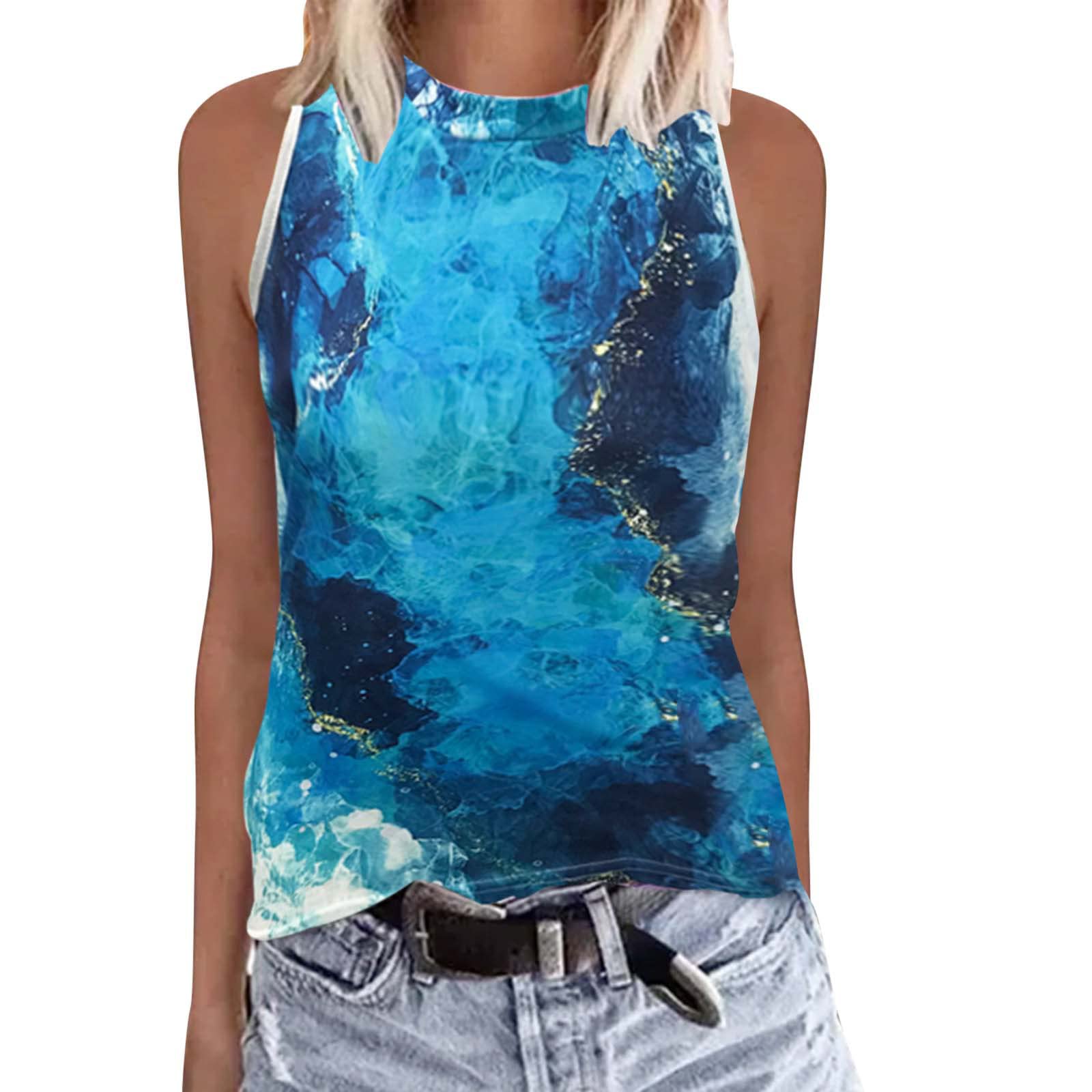Women's Summer Sleeveless Tank Tops - Soft Breathable Casual Round Neck Vest Tops for Women - Perfect for Yoga, Beach, Gym & Everyday Wear
