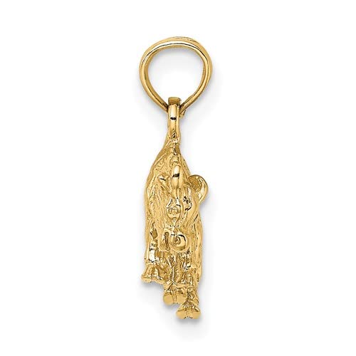 14K Yellow Gold Taurus Zodiac Necklace Charm Pendant - 3D Bull Pendant for April 19-May 19 Birthdays | Perfect Birthday Gift for Taurus Women, Zodiac Jewelry for Everyday Wear & Special Occasions