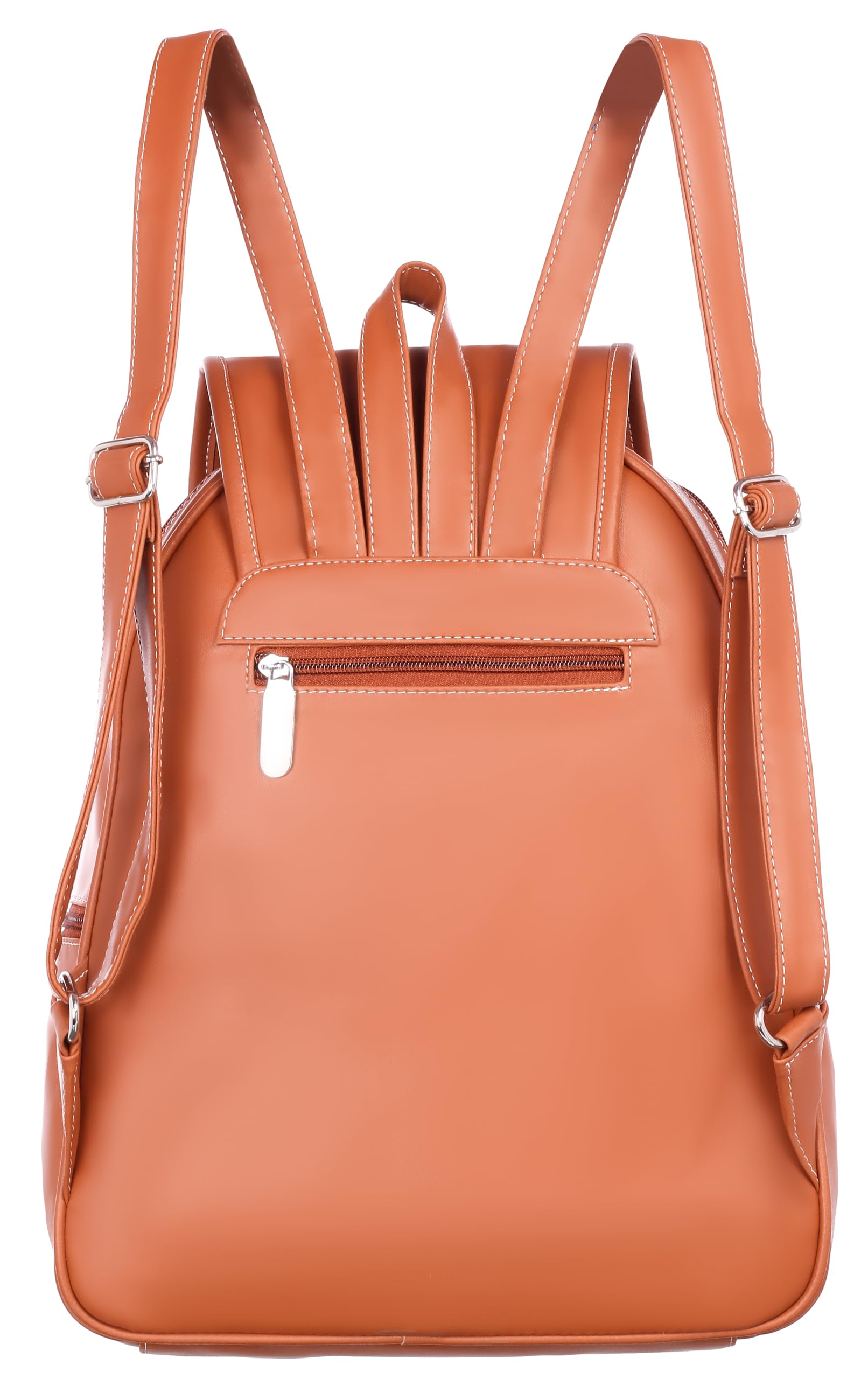 Fd Fashion 25L Medium Premium Faux Leather Water Resistant Backpack for Women - Stylish College Bag, Office Bag & Lightweight Daypack for School, Work & Travel