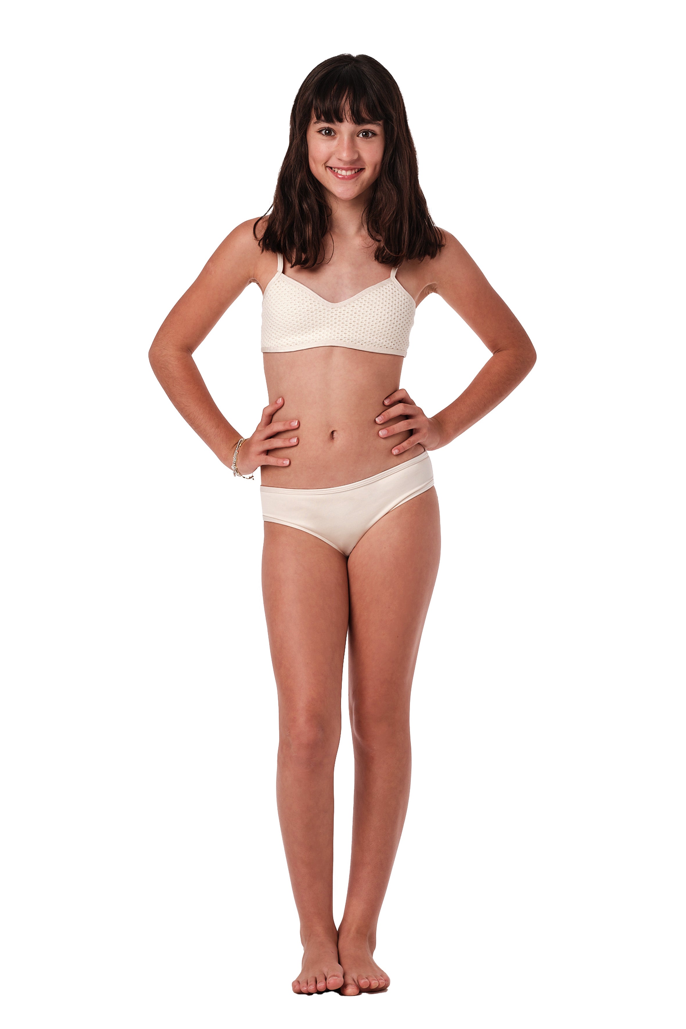 So Chic Cream Crochet Bikini Set - Women's Stylish Swimwear for Beach Vacation & Pool Party | Summer Fashion Two-Piece Bathing Suit