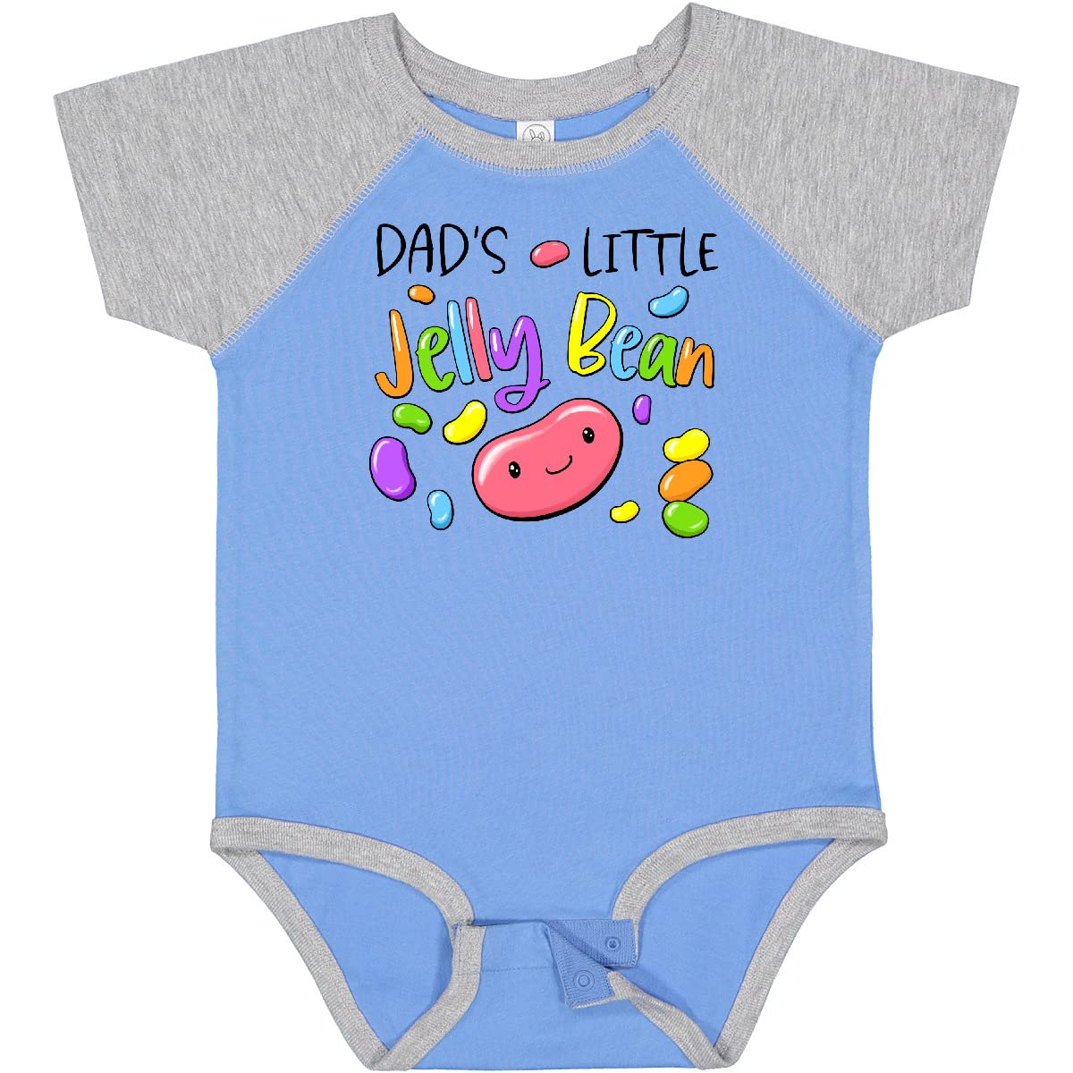 Inktastic Dads' Little Jellybean Cute Easter Candy Baby Bodysuit - Soft Cotton Infant Onesie for Newborns & Toddlers - Perfect for Easter Photos, Family Gatherings & Holiday Celebrations