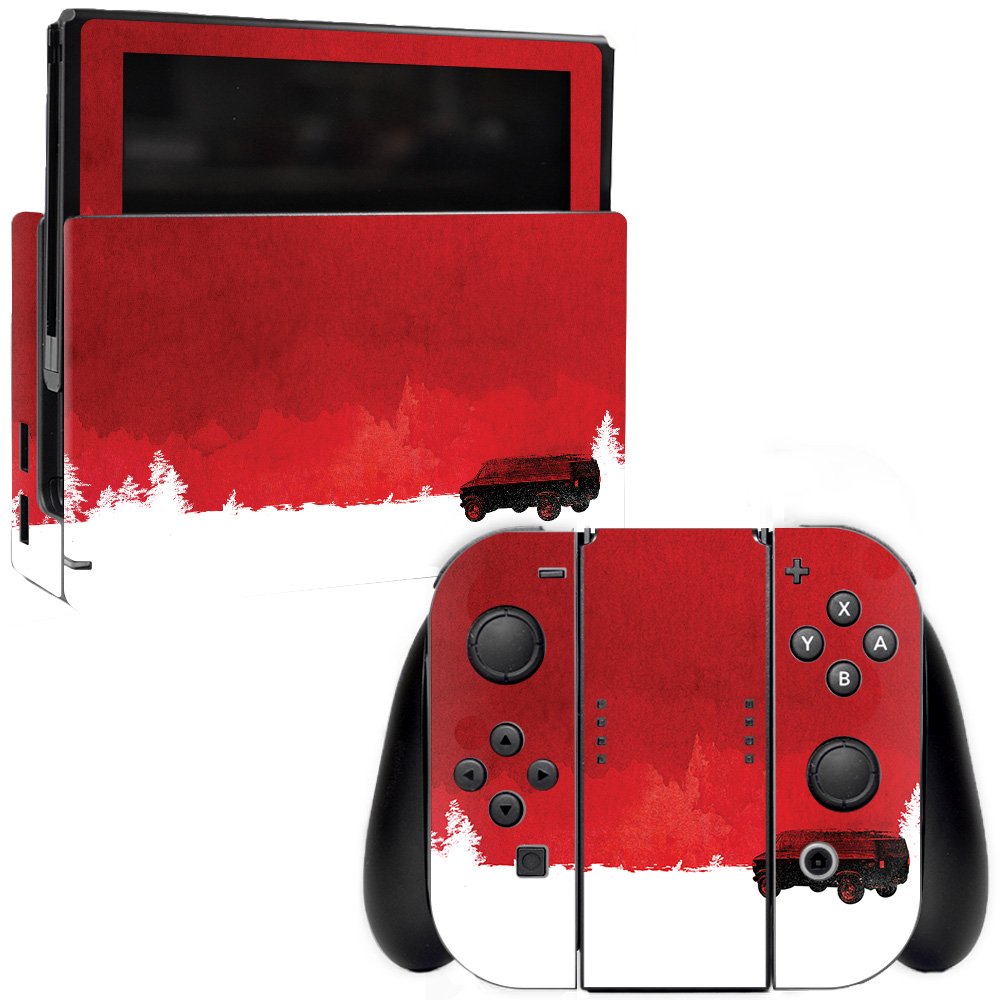 MightySkins Nintendo Switch Skin - Waiting in The Van Design | Protective Vinyl Decal Wrap Cover | Durable, Easy to Apply & Remove | Made in USA | Perfect for Gaming, Travel & Customization