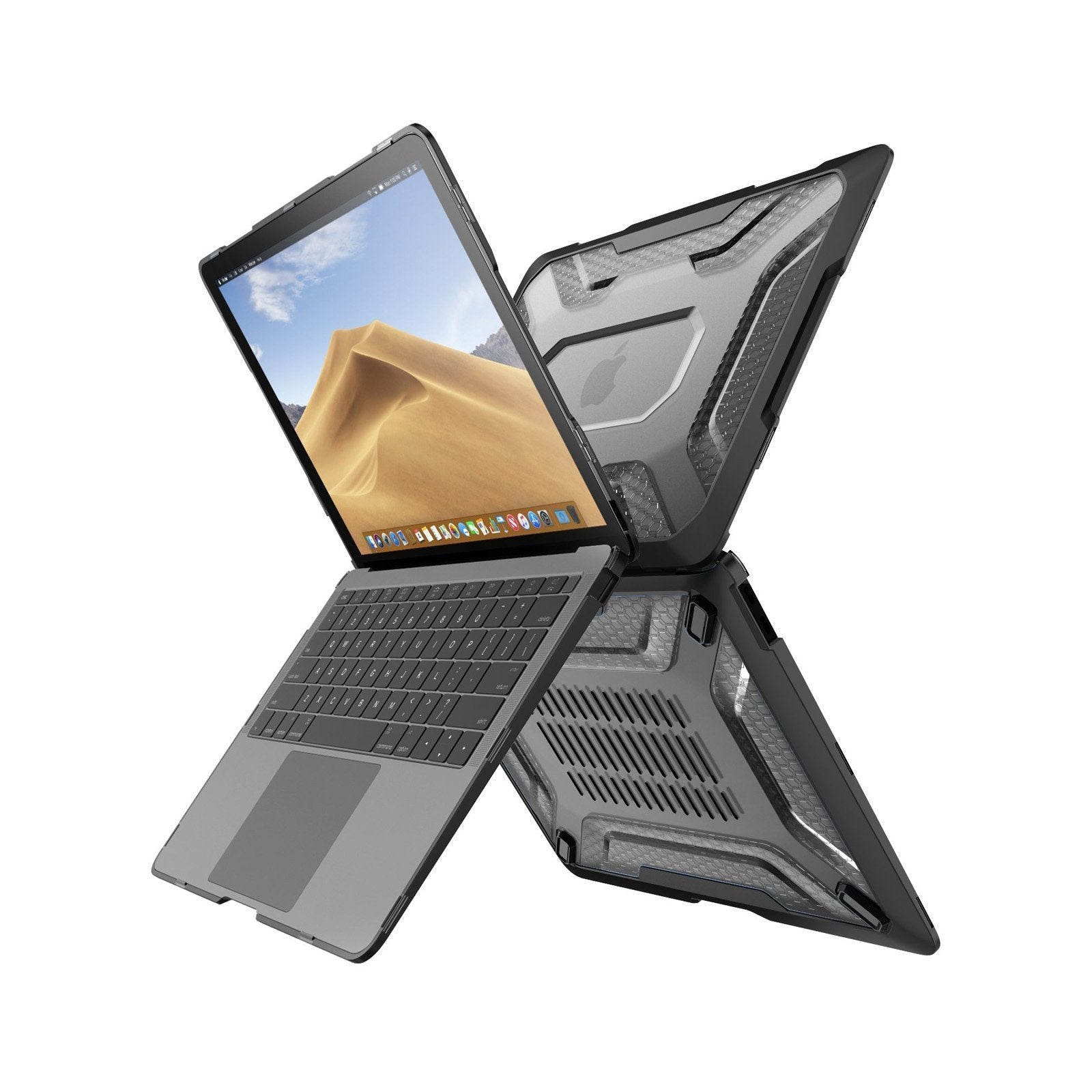 Apple MacBook Air 13-inch (2018 Model) Unicorn Beetle Pro Series Rugged Protective Case - Black | Slim Shockproof Cover for Work, Travel & School | Open Box Condition