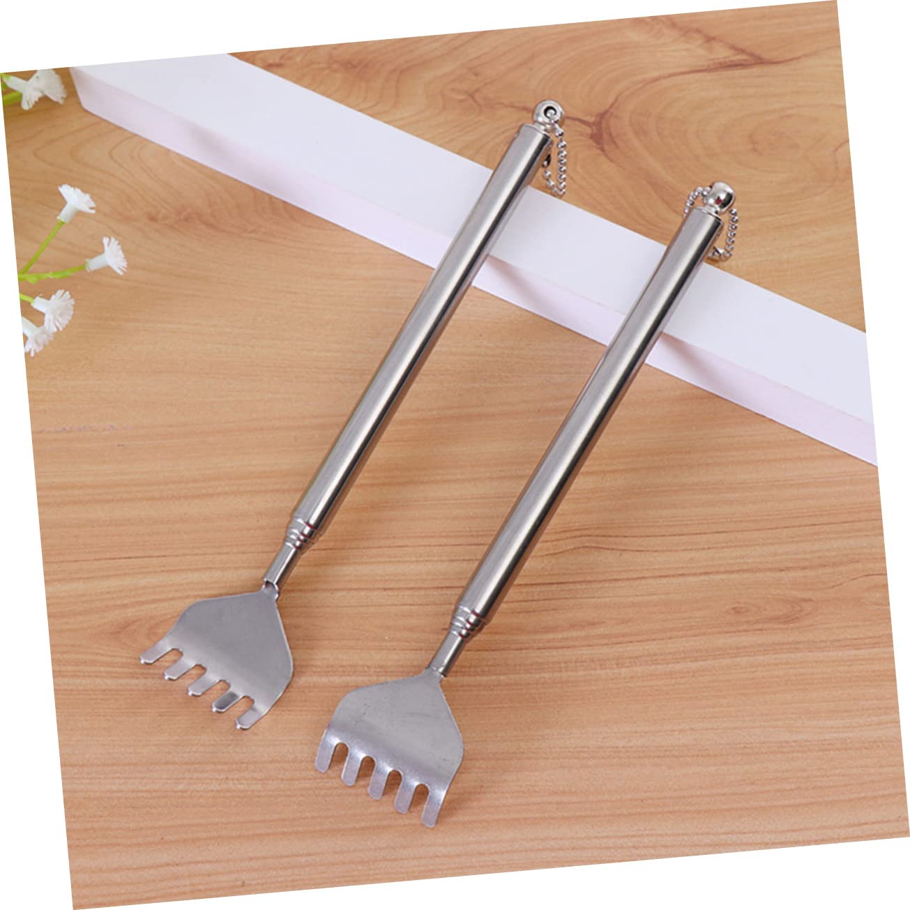 Lurrose 5-Piece Massage Set for Adults - Full Body Manual Massager Tools with Extendable Steel Back Scratcher - Perfect for Relaxation, Muscle Relief & Gift for Men/Women - Use at Home, Office or Travel
