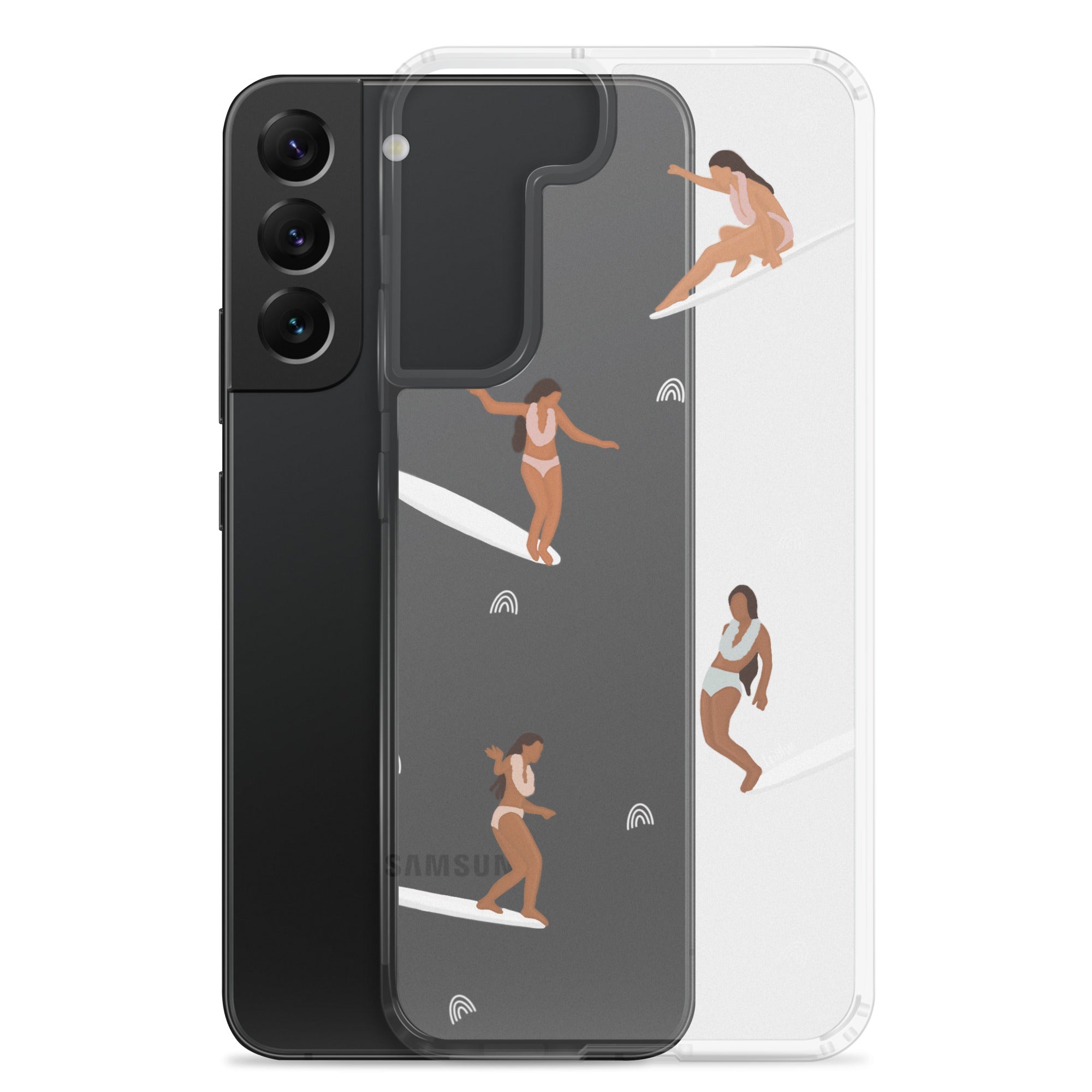 He'e Nalu Clear Protective Case for Samsung Galaxy - Slim Scratch-Resistant Cover for Everyday Use, Travel & Outdoor Activities