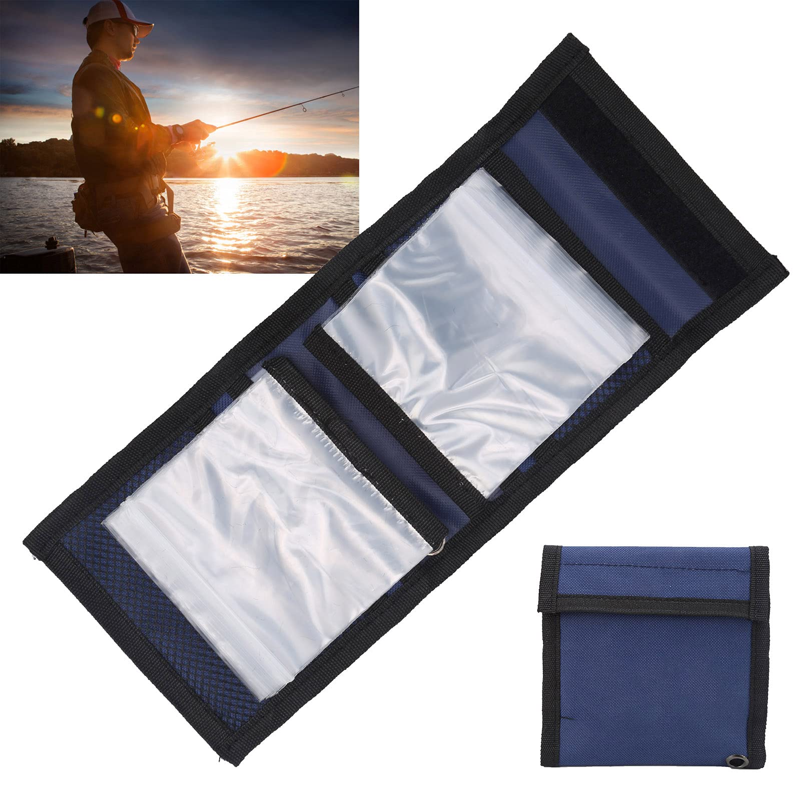 Premium CHICIRIS Fly Fishing Line Storage Bag - 10-Pocket Tippet Organizer with Dual Storage Grids for Carp & Catfish Rigs - Durable Nylon Material for Fly Fishing Gear Accessories (Great for Stream & River Fishing Trips)