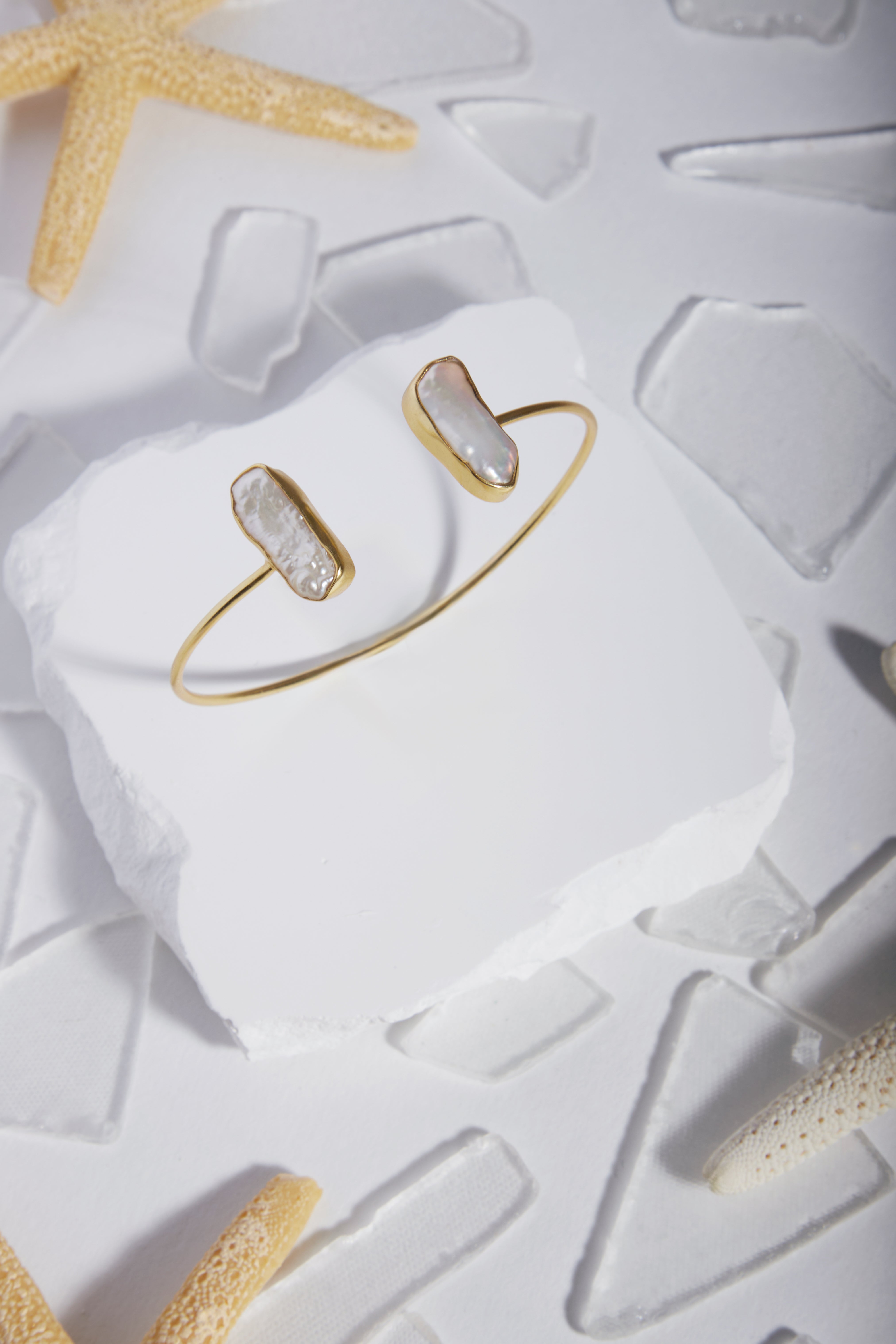 Elegant Cascading Freshwater Pearl Cuff Bracelet for Women - Perfect for Weddings, Parties & Special Occasions