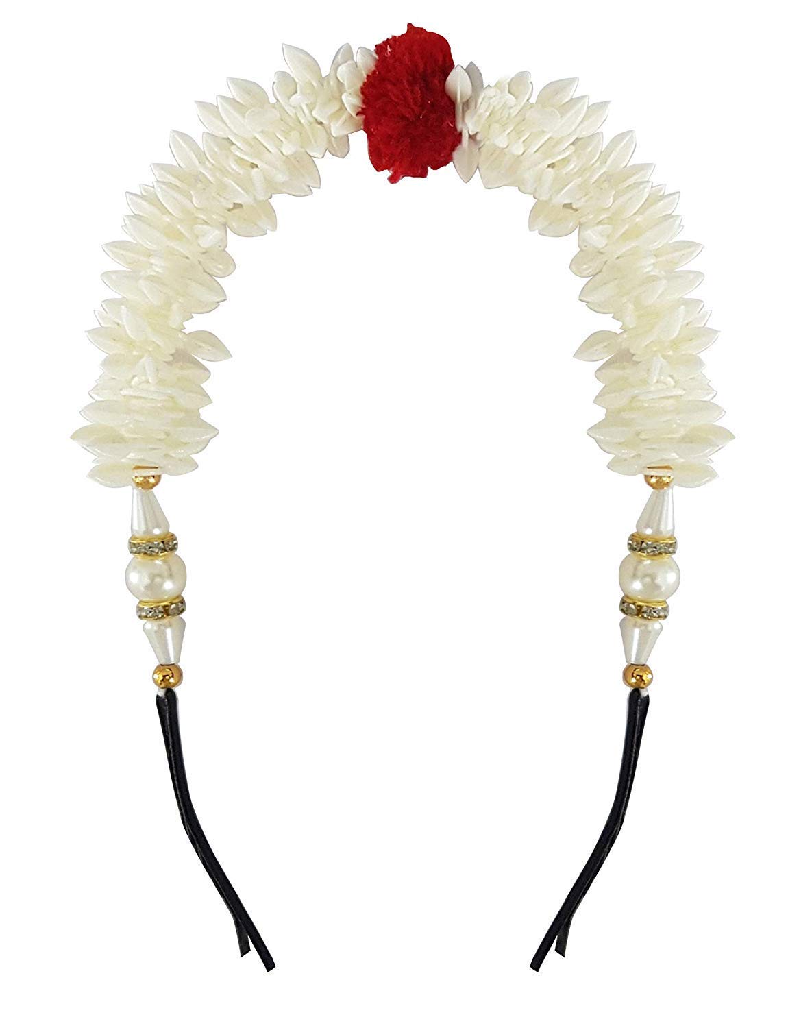 SIYAA Wedding Flower Hair Gajra Pins for Bun Decoration - Bridal Hair Accessories for Women (15g, Pack of 1) - Perfect for Indian Weddings, Mehendi & Sangeet Ceremonies