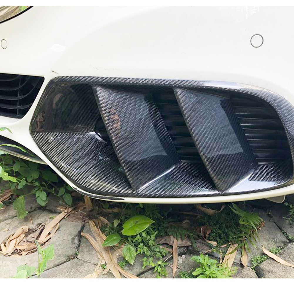 Carbon Fiber Fog Light Cover for Mercedes Benz C-Class W205 Sedan 2015-2019 | Front Bumper Canard Fender Scoop | High-Quality Replacement Part | Enhances Sporty Look & Aerodynamics (Perfect for Car Enthusiasts & Street Racing)