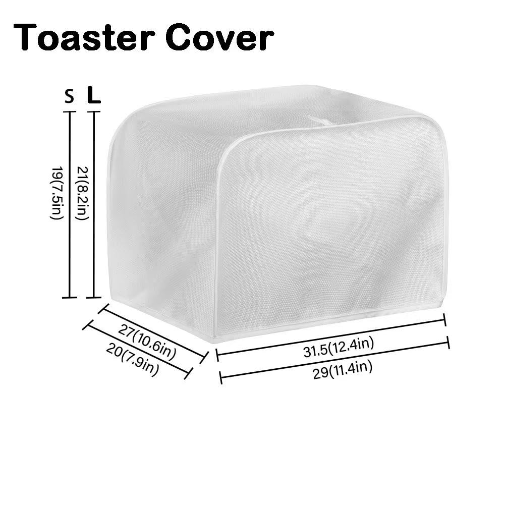 Halloween Black Cat Pumpkin Toaster Cover 4-Slice & KitchenAid Mixer Cover Set (2-Pack) - Dustproof, Splash-Proof Small Appliance Protectors for Kitchen Storage | Perfect for Halloween Decor & Year-Round Appliance Protection
