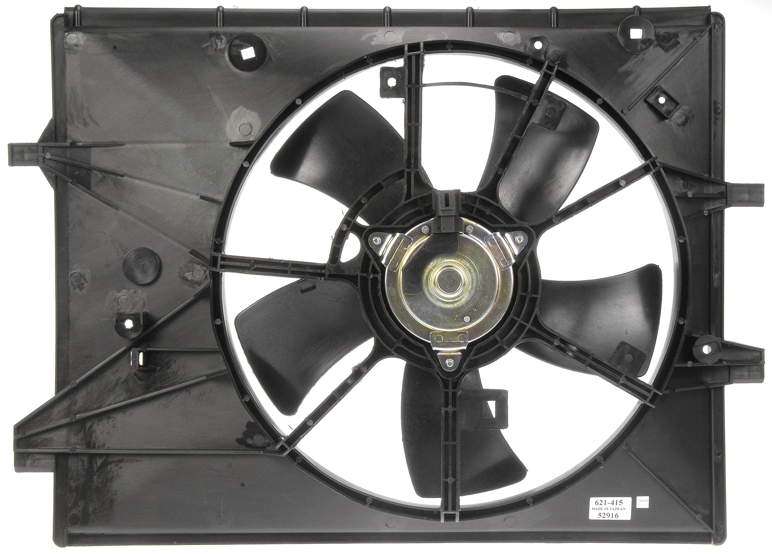 Dorman 621-415 Engine Cooling Fan Assembly Replacement for Mazda 3, CX-5, CX-9 (2014-2021) - High Performance Cooling System Part for Summer Driving & Heavy Traffic Conditions