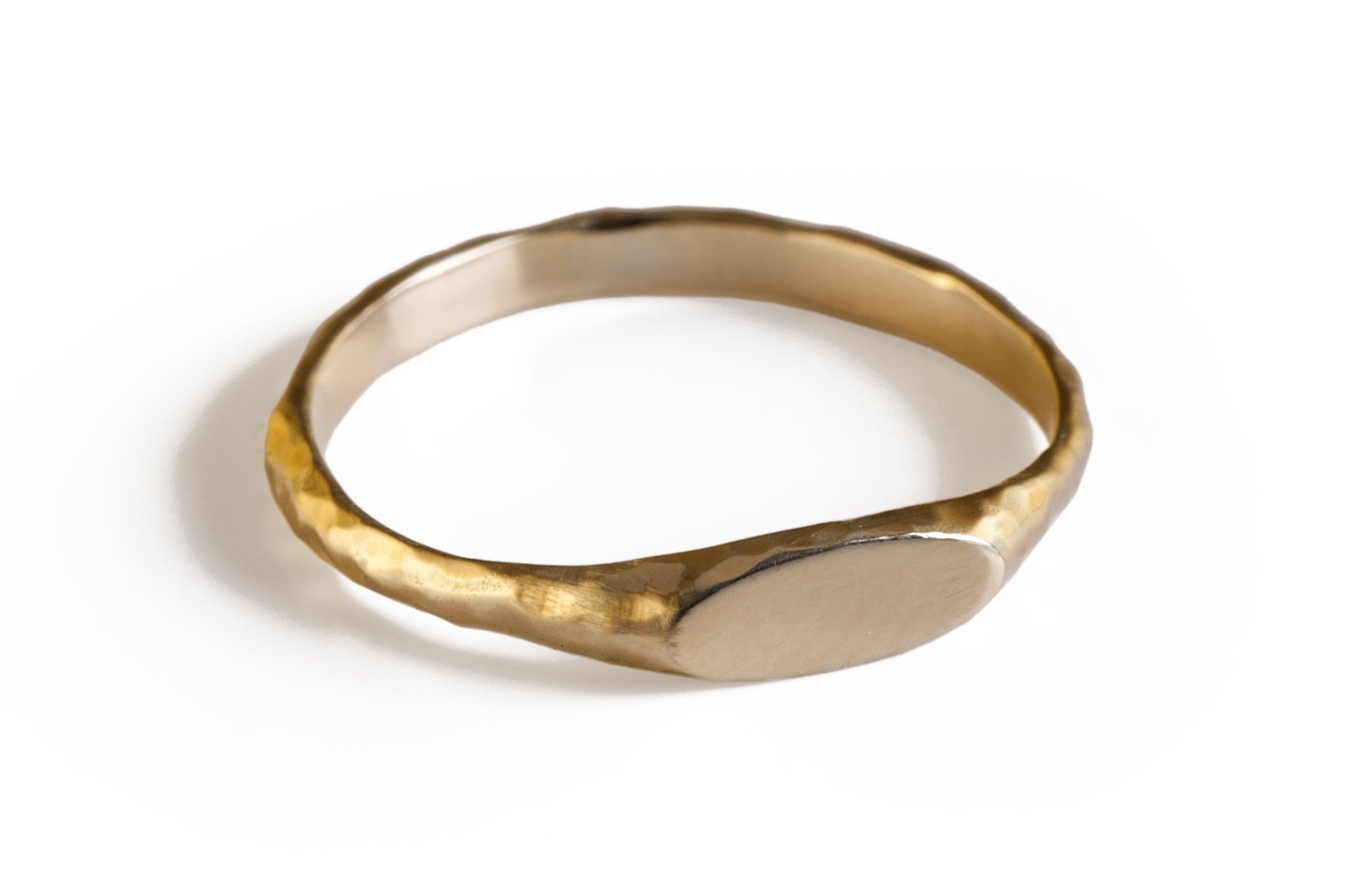 14K Solid Gold Wedding Band & Signet Ring for Men & Women – Elegant & Durable for Weddings, Anniversaries, and Everyday Wear