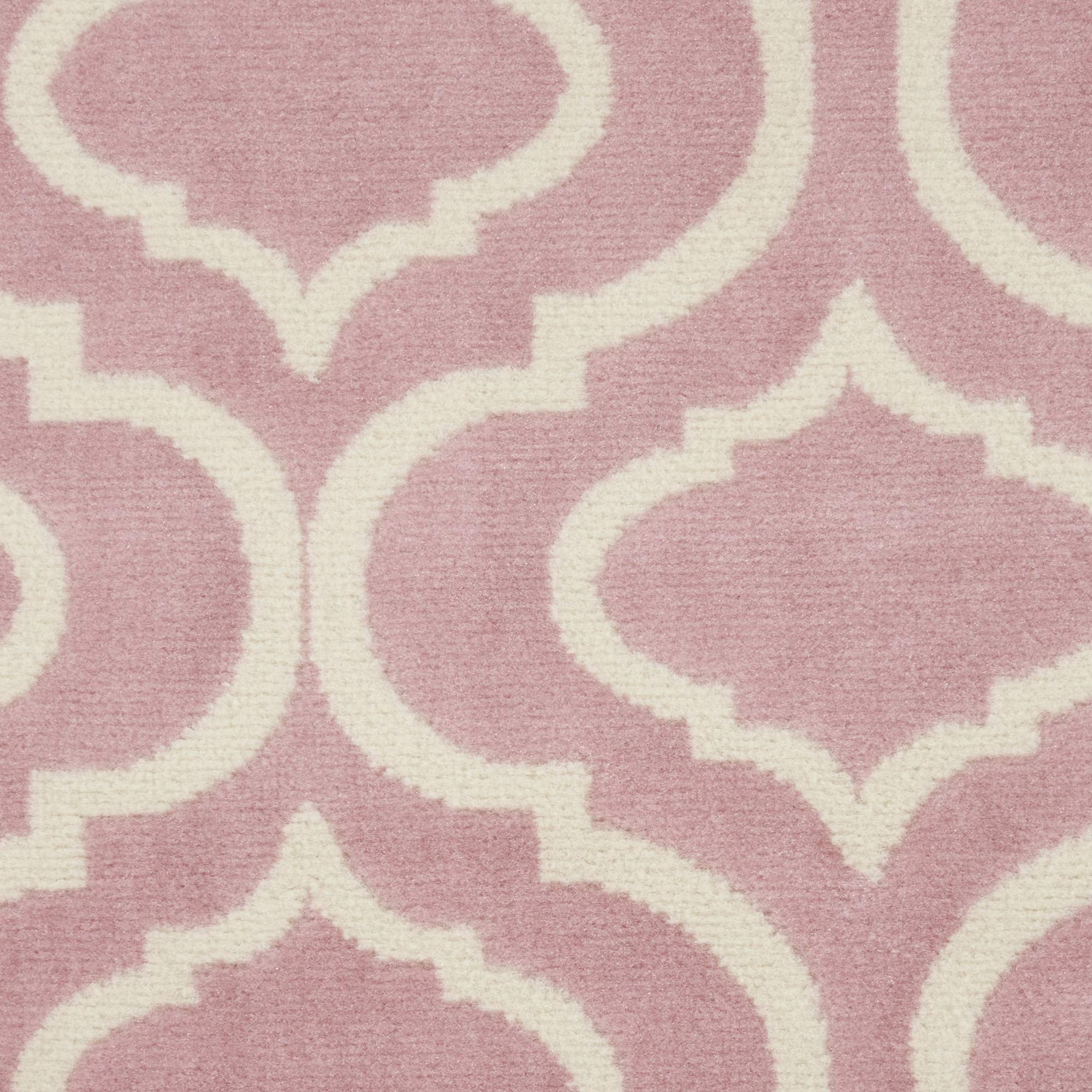 Nourison Jubilant Trellis Pink 8'6