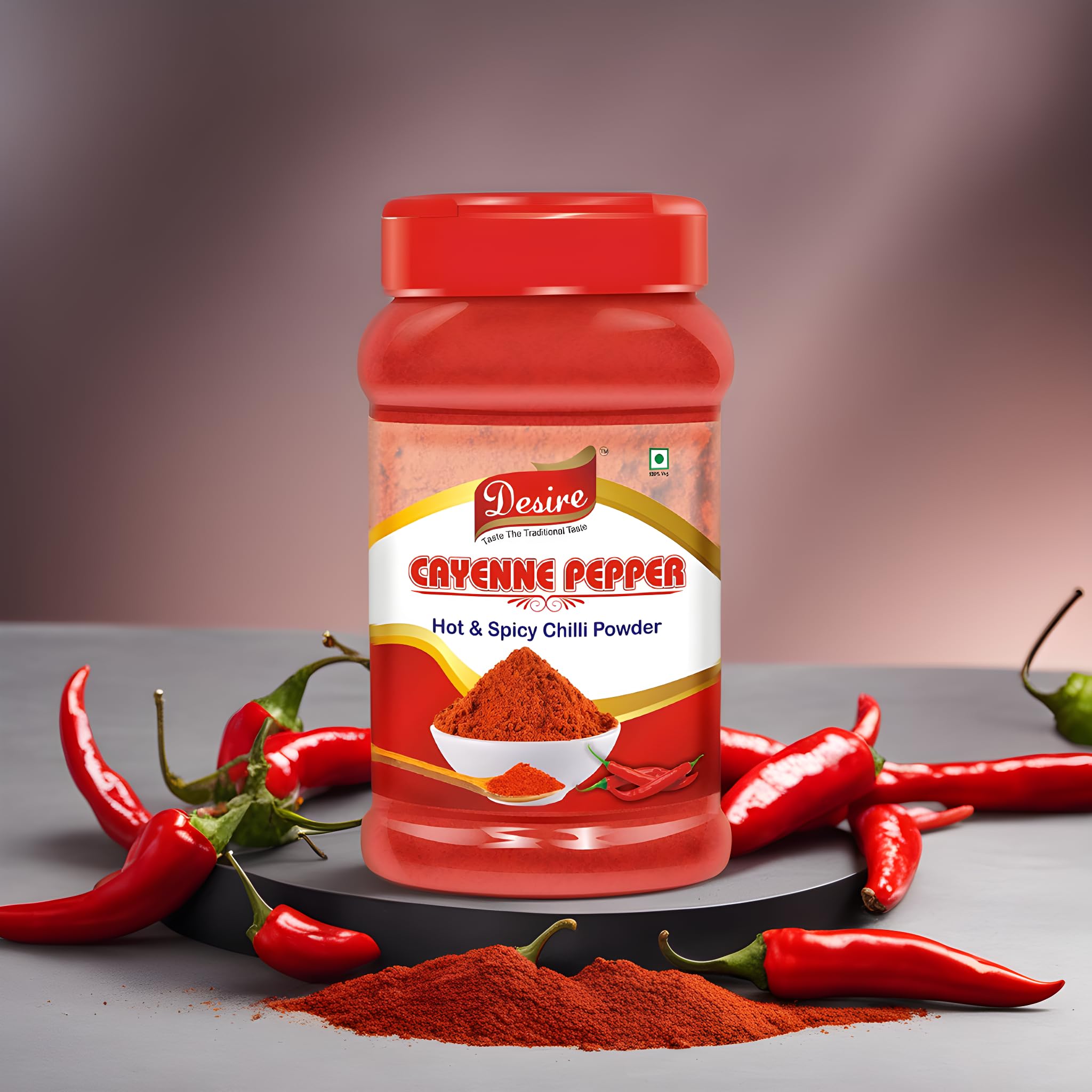 Desire Cayenne Pepper Powder 400g - Hot & Spicy Chili Powder for Cooking, Seasoning & Grilling | Perfect for BBQ, Mexican Dishes & Homemade Hot Sauce