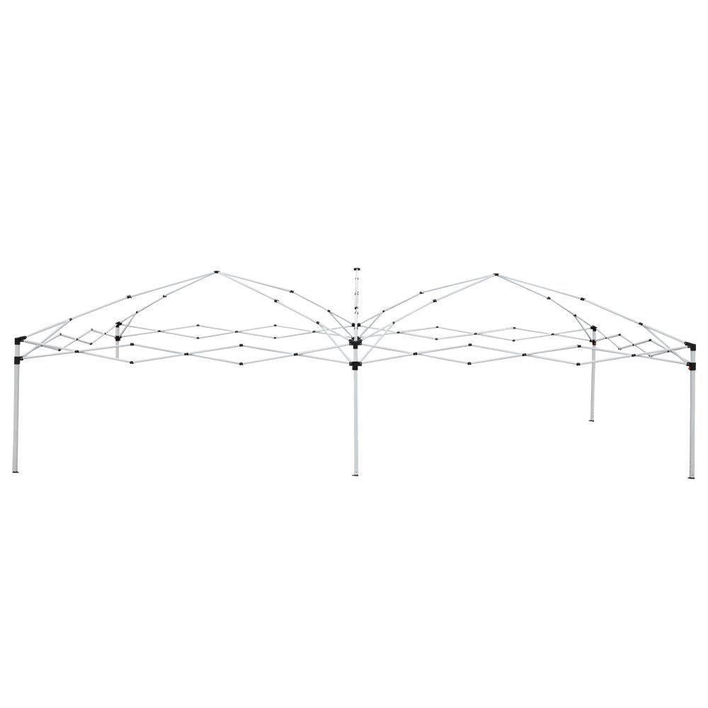 10'x20' Blue Waterproof Outdoor Gazebo Canopy Tent - Folding Wedding Party Camping Shelter, Commercial Market Stall BBQ Pavilion with Carry Bag (No Sides) - Perfect for Backyard Events, Beach Camping & Outdoor Markets