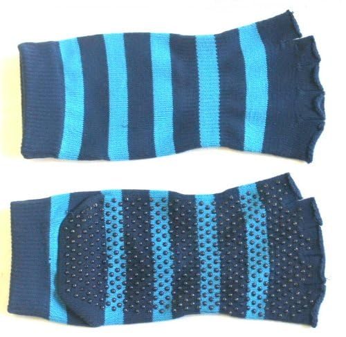 Non-Slip A99 Golf Toe Socks - Breathable Yoga & Pilates Grip Socks with Half Toe Design - Blue - Perfect for Workouts, Barre, Dance & Gym Activities