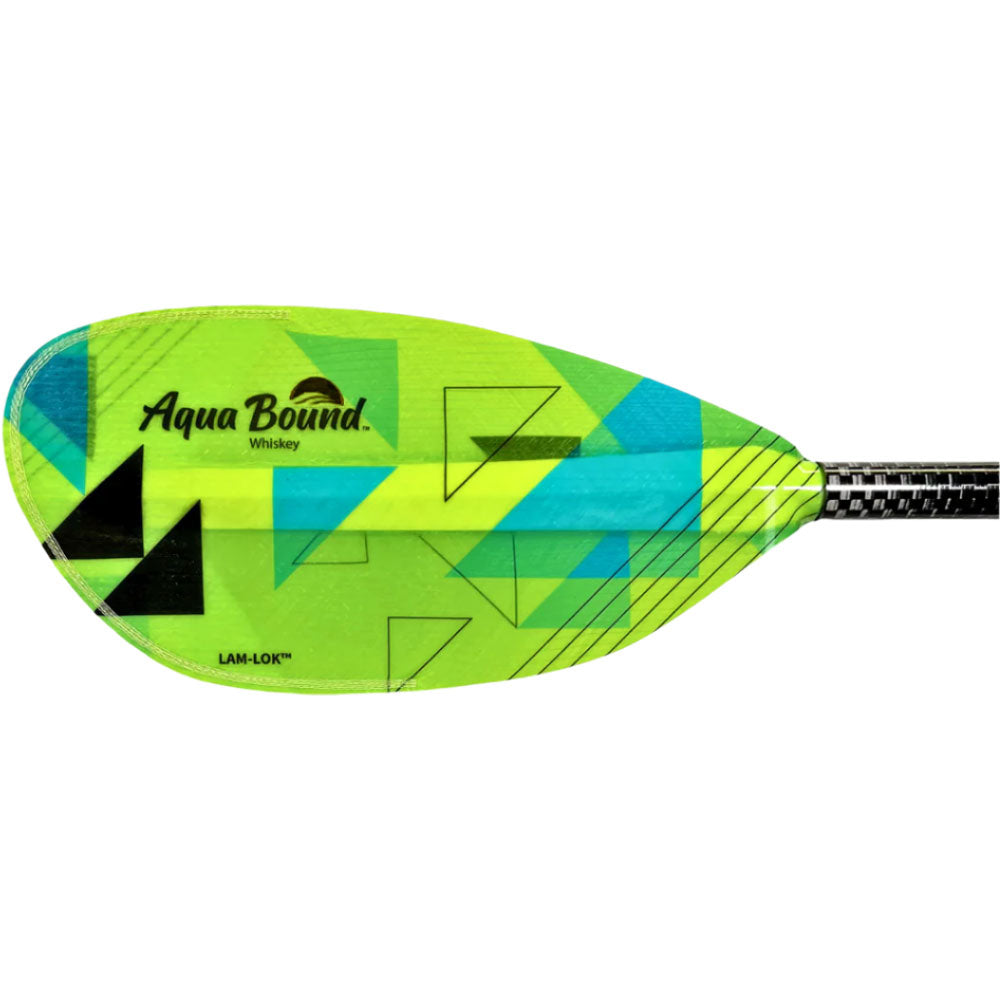 Premium Aqua Bound Whiskey Fiberglass Bent Shaft Kayak Paddle with Posi-Lok 2-Piece Design – Lightweight & Durable for Touring, Fishing & Recreational Kayaking