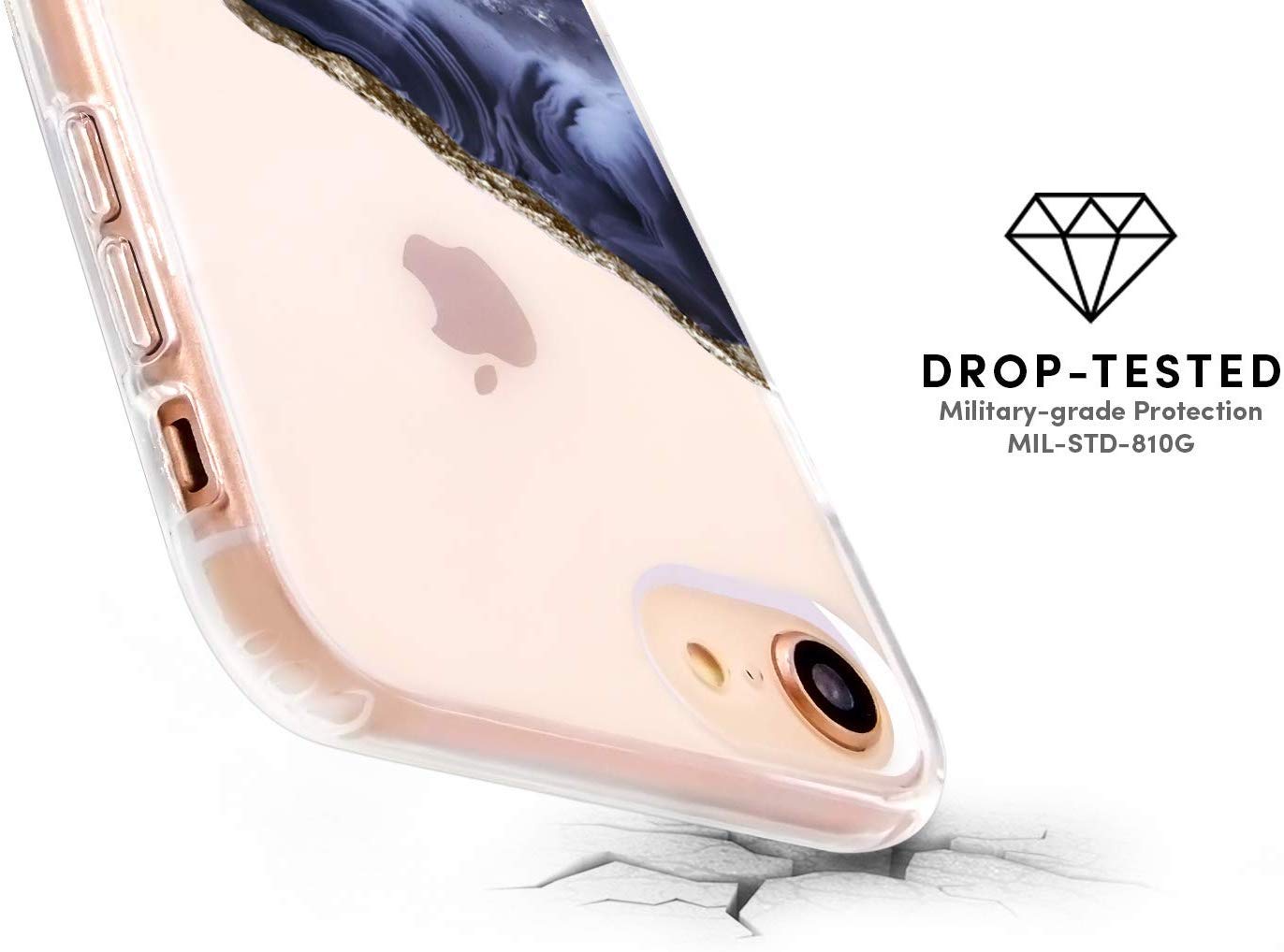 Premium Dark Blue Agate Protective Case for iPhone 11 Pro Max | Shockproof & Slim Design | Perfect Gift for Nature Lovers | Ideal for Outdoor Adventures, Travel & Everyday Use