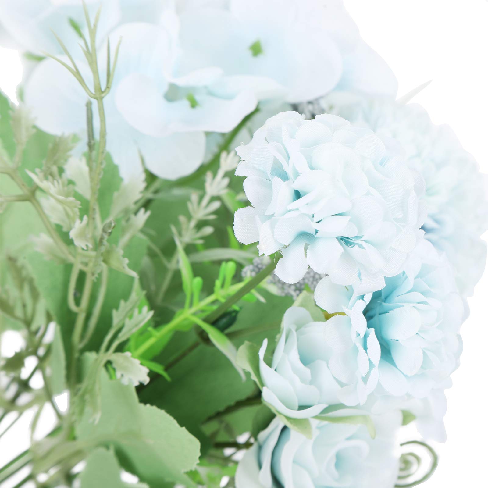 Okuyonic Artificial Flower Bouquet - Light Blue Bridesmaid Bouquet, Wedding Party Decor, Home Decoration for Living Room, Bedroom, or Gift for Friends & Family | Perfect for Weddings, Bridal Showers, and Home Styling