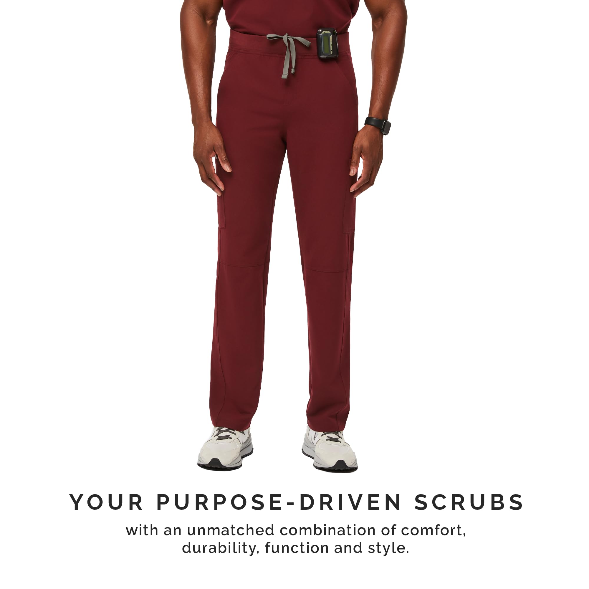 FIGS Axim Cargo Scrub Pants for Men - Classic Fit, Straight Leg, 7 Functional Pockets, 4-Way Stretch Fabric, Wrinkle-Resistant Medical Scrubs | Perfect for Doctors, Nurses & Healthcare Professionals