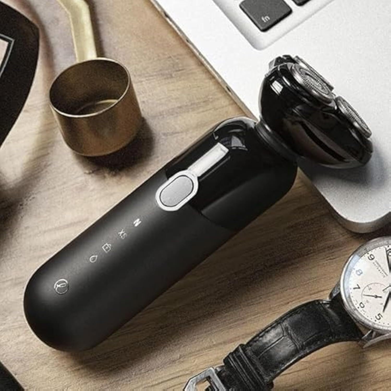 Best Electric Shavers for Men - IPX7 Waterproof Wet & Dry Rechargeable Beard Trimmer with Magnetic Cutter Head - Perfect for Travel, Gym & Daily Grooming