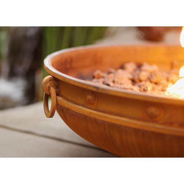 Emperor Fire Pit - Outdoor Wood Burning Fire Pit for Backyard, Patio & Camping - Heavy Duty Steel Fire Pit with Spark Screen & Poker - Perfect for Bonfires, S'mores & Outdoor Gatherings