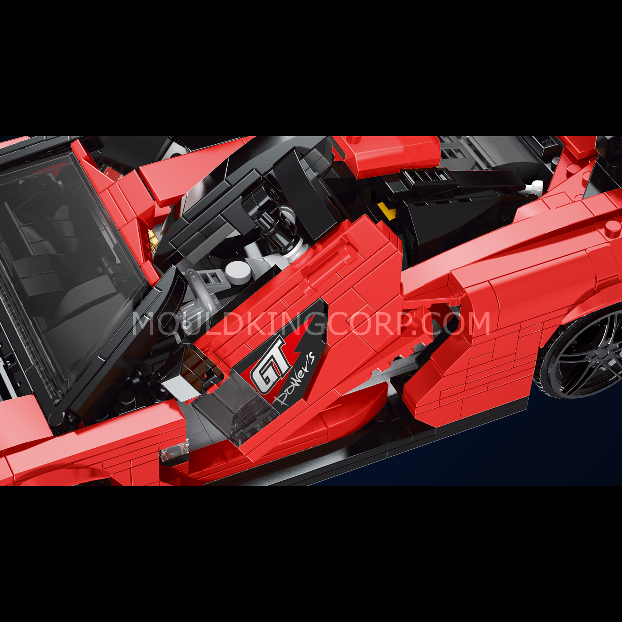 MOULD KING 10007 Creative Senna GTR Sports Car Building Set - 1,182 Pieces Model Kit for Adults & Teens | Perfect for Home Decoration, Gift Giving & Car Enthusiasts Collection