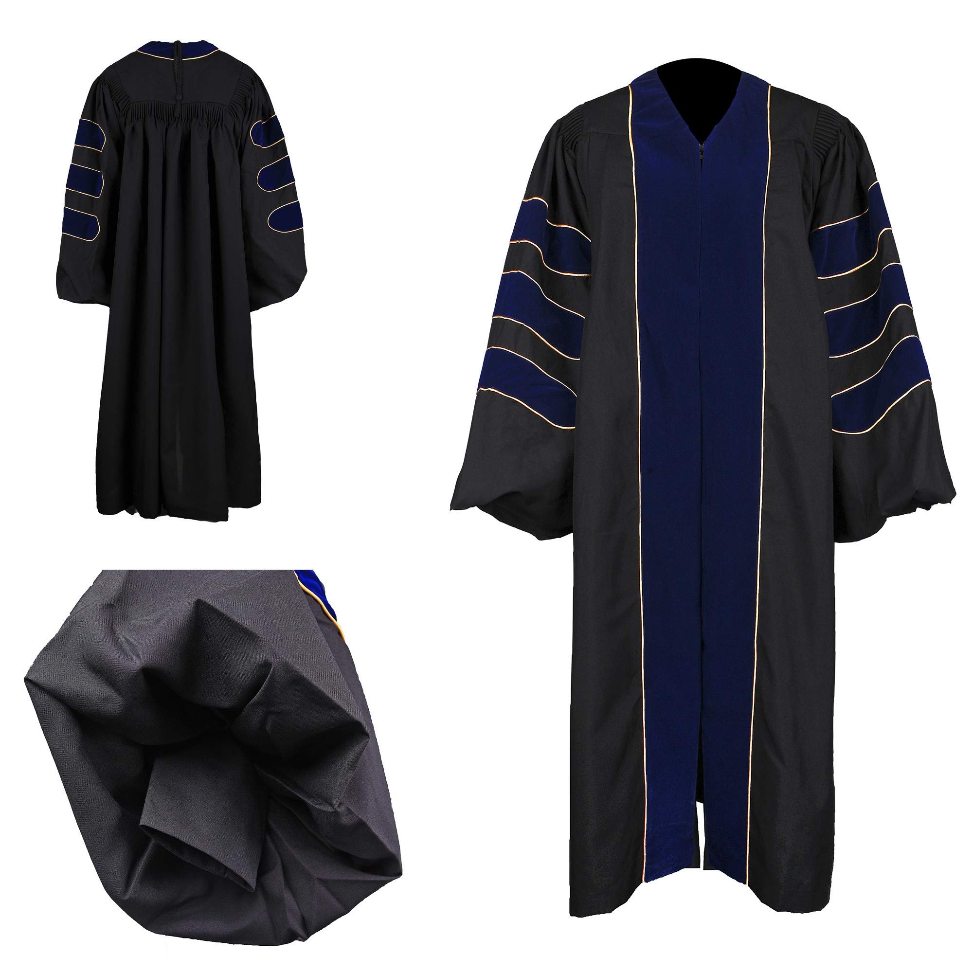 Premium Unisex Graduation Gown Set with Hood & Tam - 8-Piece Complete Commencement Attire for High School & College Ceremonies - Perfect for Graduation Photos & Academic Events