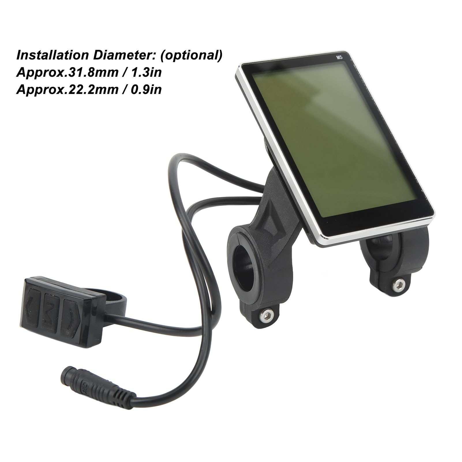 Electric Scooter LCD Display Panel with Connector - Replacement Part for Damaged Screens | Easy Installation for E-Scooter Dashboard Repair | Perfect for Commuting & Urban Transportation