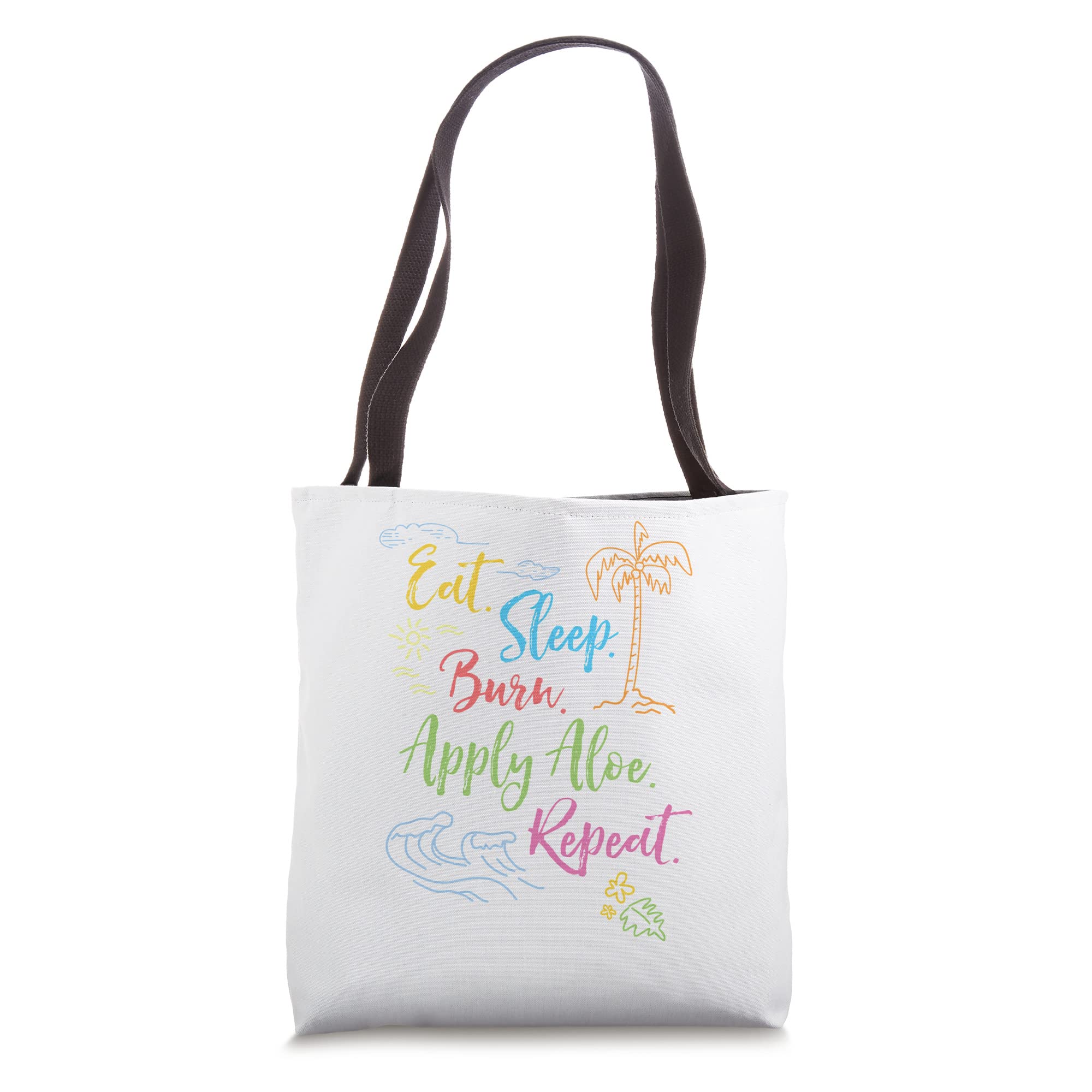 Eco-Friendly Aloe Print Beach Tote Bag for Women - Perfect for Summer Vacation, Shopping & Pool Day Essentials